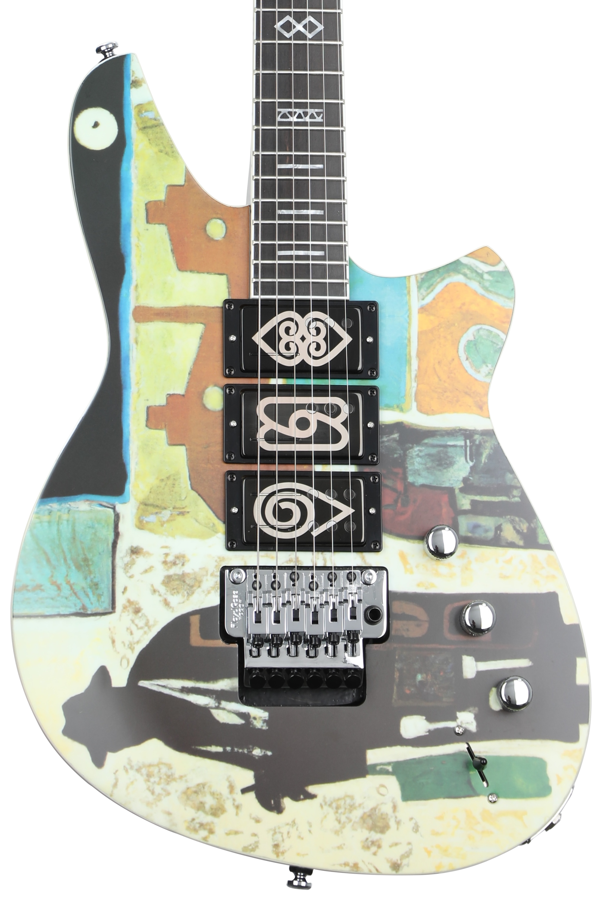 ギター REVEREND Vernon Reid Mystery Tramp Reverend Vernon Reid Totem Series Electric Guitar - Mystery