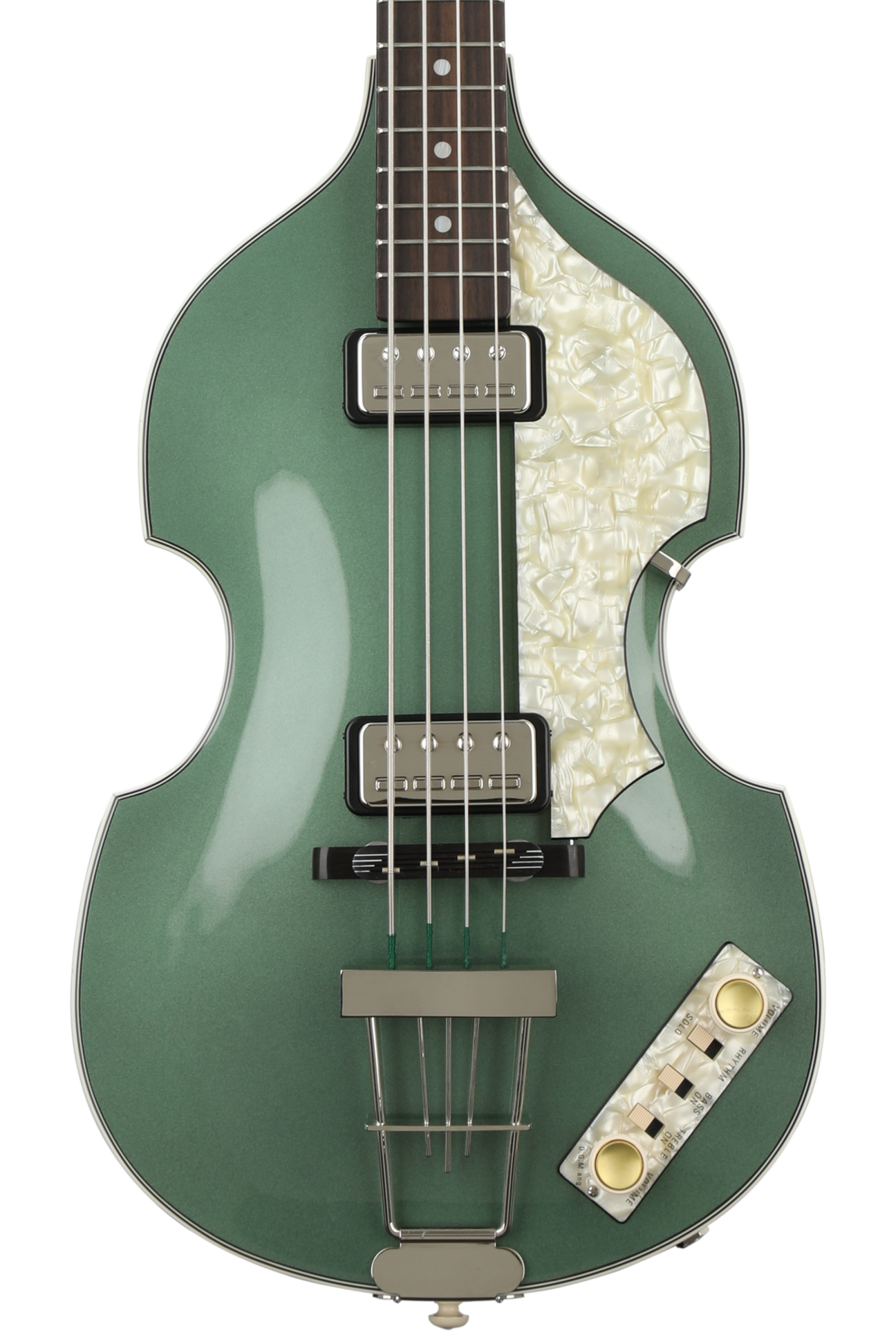 Hofner '62 Custom Shop Violin Bass, Sweetwater Custom - Cadillac Green
