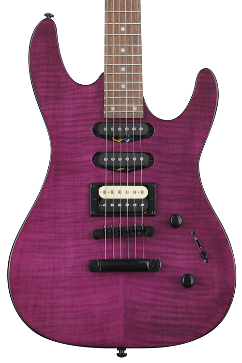 Kramer Striker Figured HSS Electric Guitar - Transparent Purple