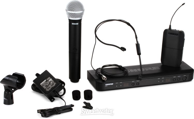 BLX1288/P31 DUAL CHANNEL HEADSET & HANDHELD COMBO WIRELESS MIC