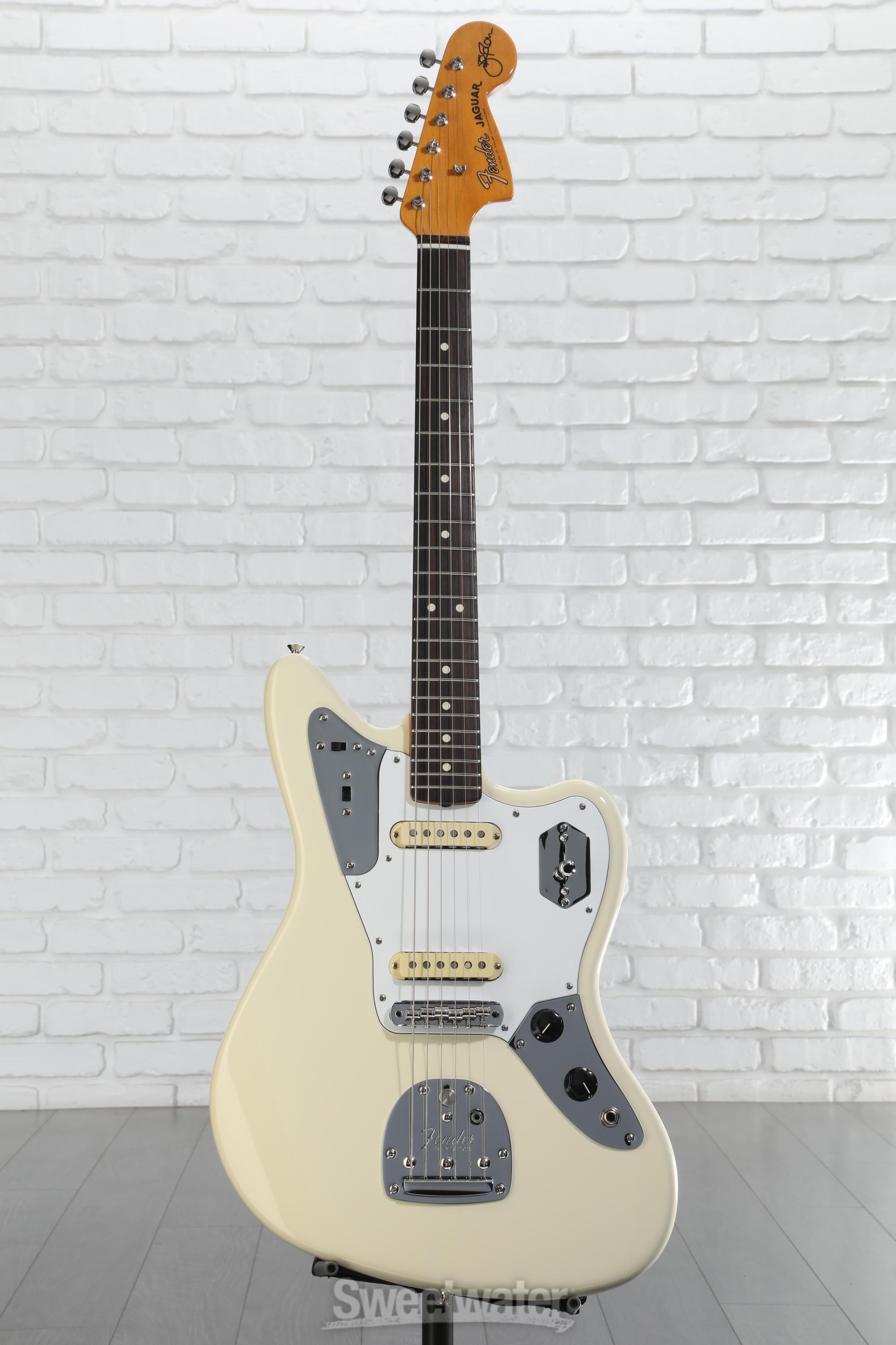 Fender Johnny Marr Jaguar - Olympic White with Rosewood