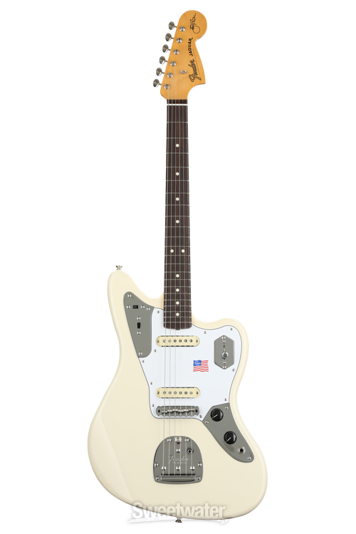 Fender Johnny Marr Jaguar - Olympic White with Rosewood Fingerboard