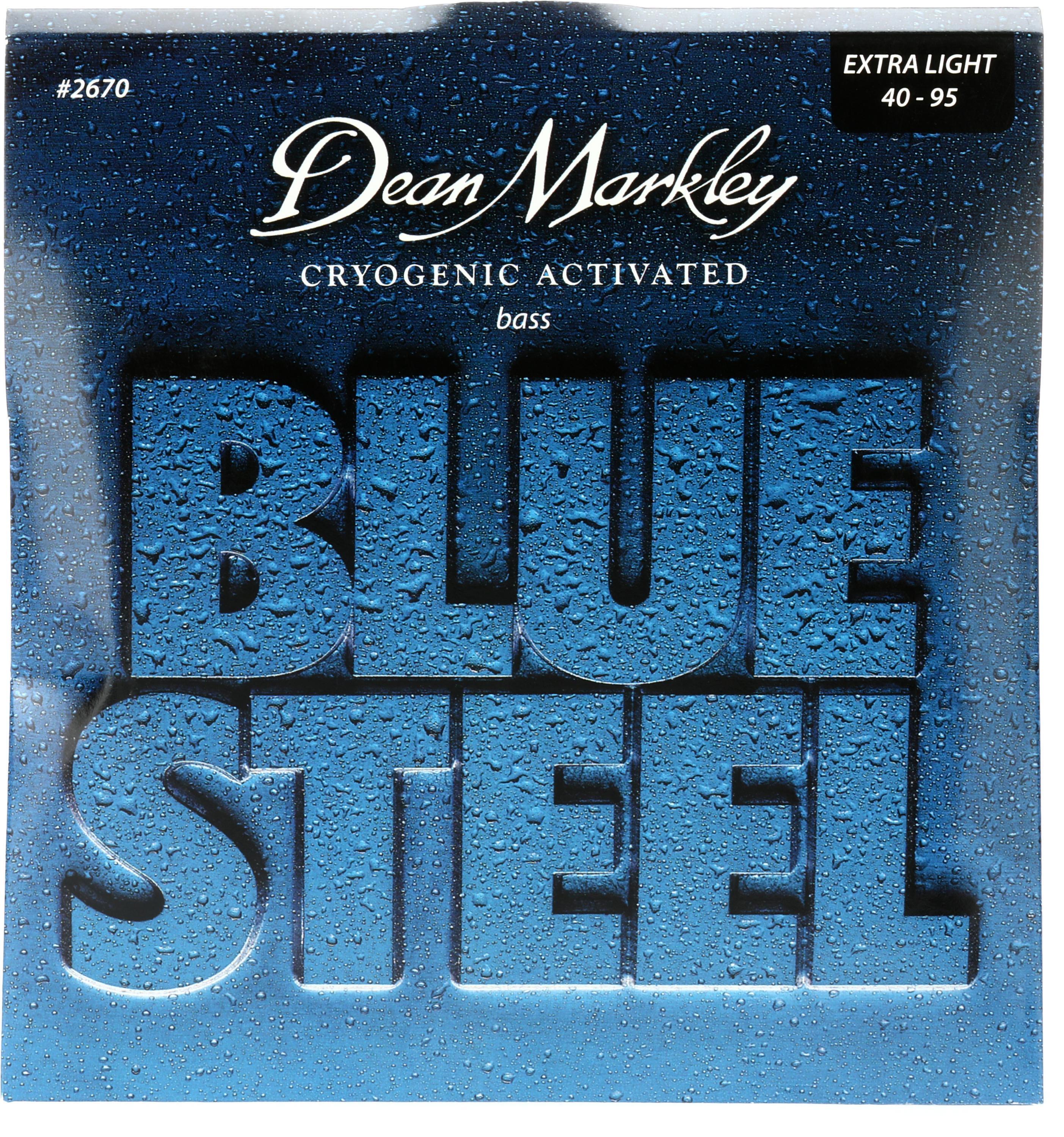 Bundled Item: Dean Markley 2670 Blue Steel Bass Guitar Strings - .040-.095 Extra Light