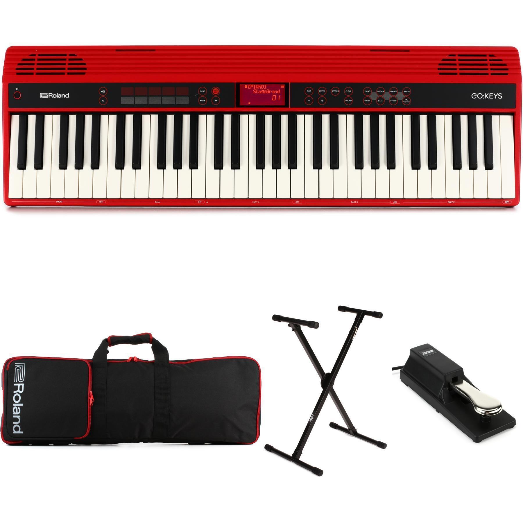 Roland GO:KEYS 61-key Music Creation Keyboard Stage Bundle