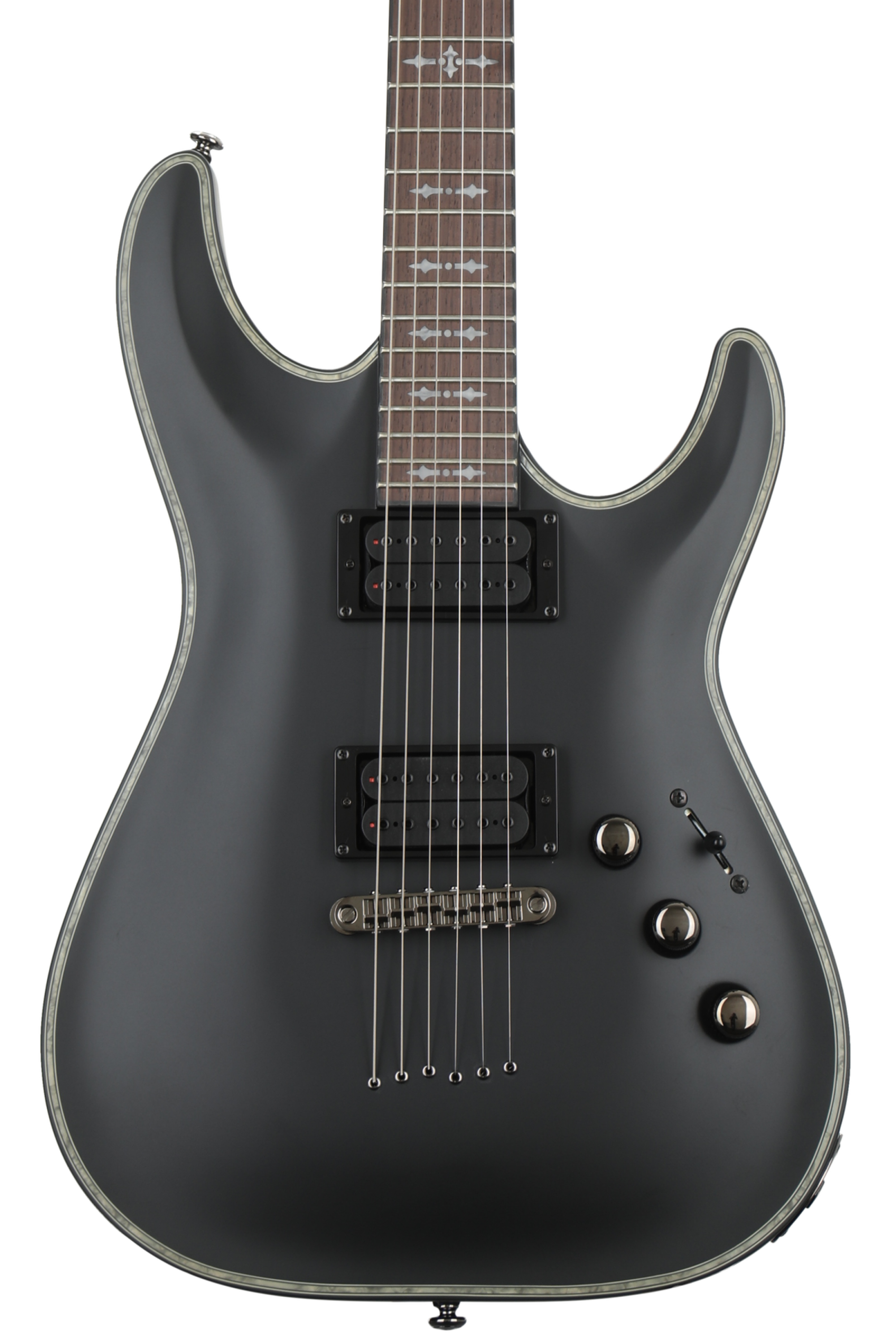 Schecter Hellraiser C-1 Passive - Satin Black | Sweetwater