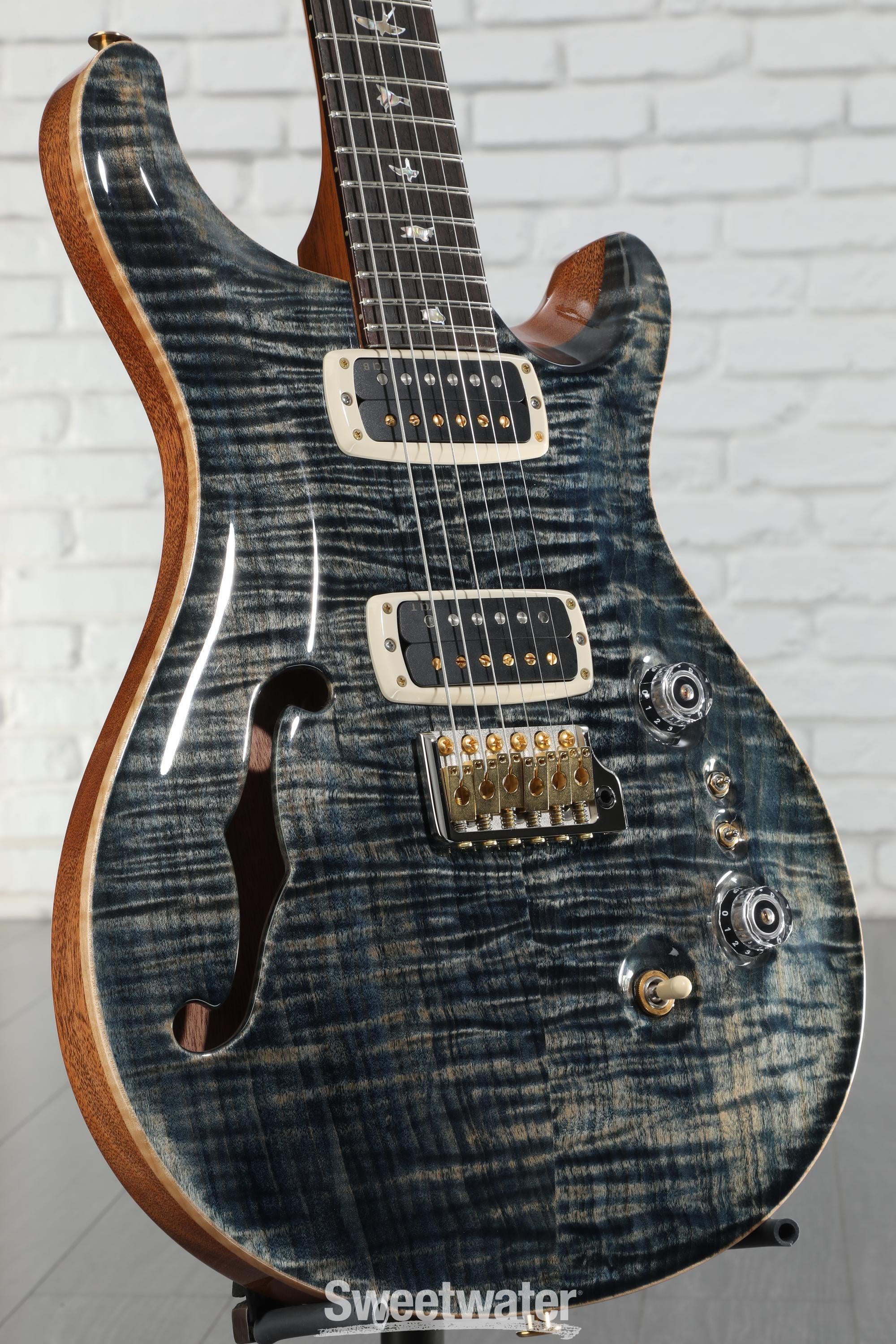 【4/26迄特価】PRS SE CUSTOM24 艶青【美品】 PRS SE Custom 24-08 Quilt Top Electric Guitar - Faded Blue