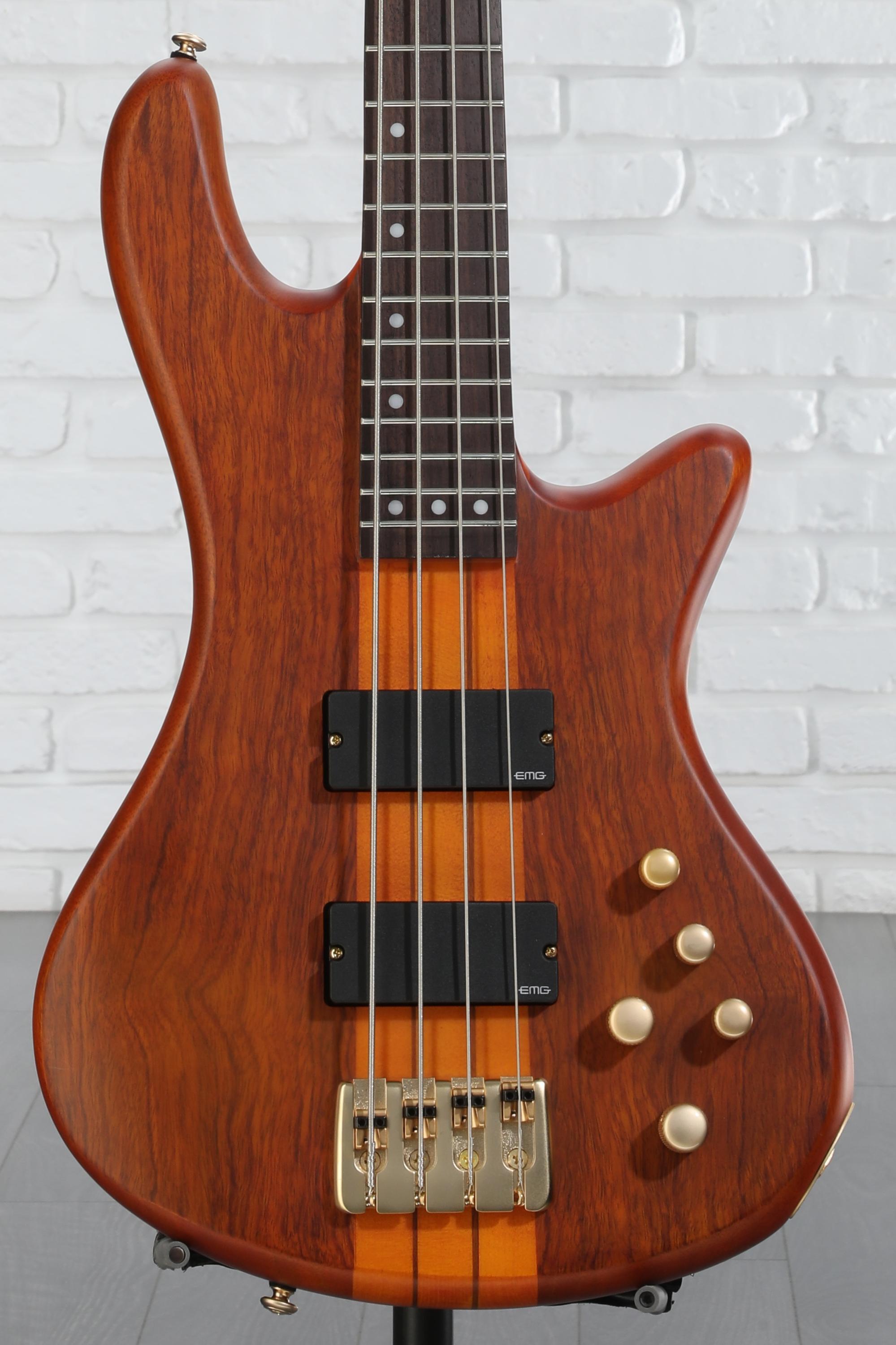 Schecter Stiletto Studio 4 Bass Guitar - Honey Satin | Sweetwater