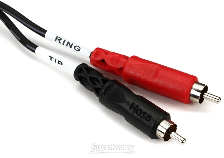 Hosa CMR-210 3.5 mm TRS to Dual RCA Stereo Breakout Cable, 10 Feet