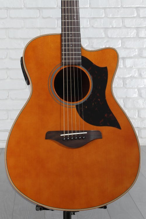 Yamaha AC1M Concert Cutaway Acoustic-electric Guitar - Vintage Natural