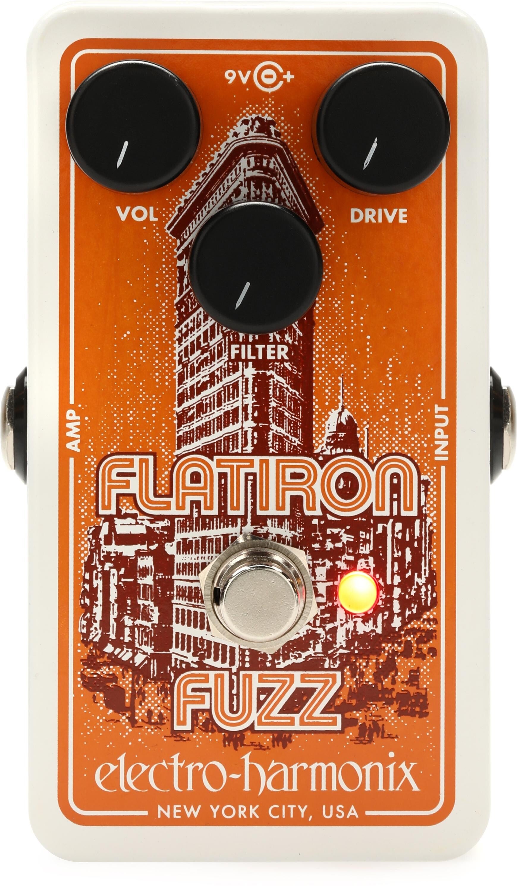 Electro-Harmonix Flatiron Fuzz Classic Op-Amp Powered Fuzz ...