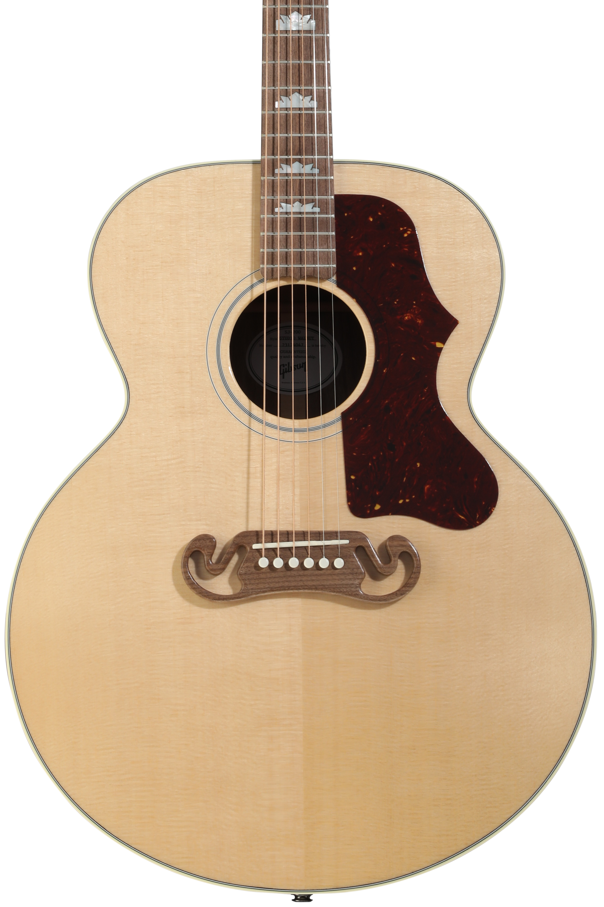 Gibson Acoustic SJ-200 Studio Walnut Acoustic-electric Guitar - Natural with Gloss Top