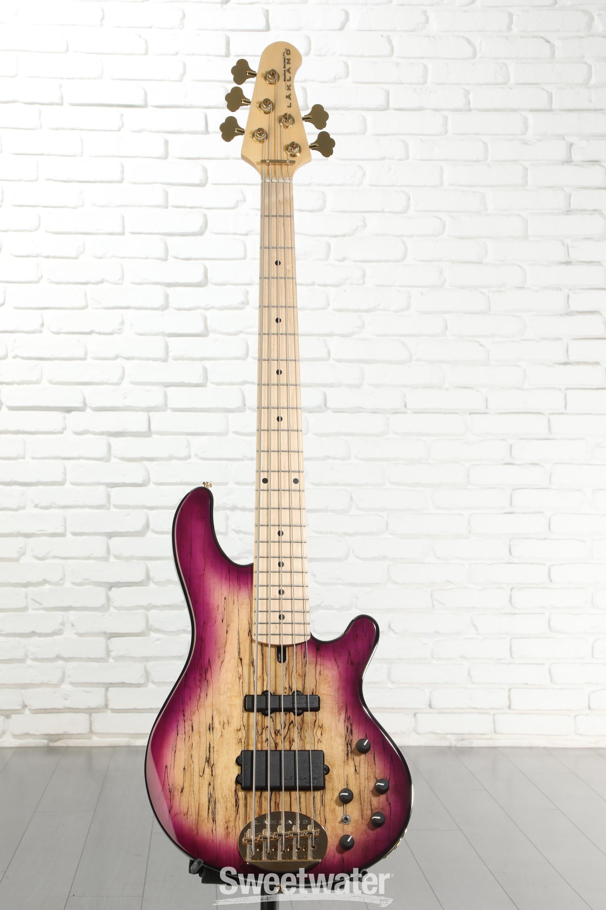 Lakland 55-02 Deluxe Bass Guitar - Violet Burst with Maple