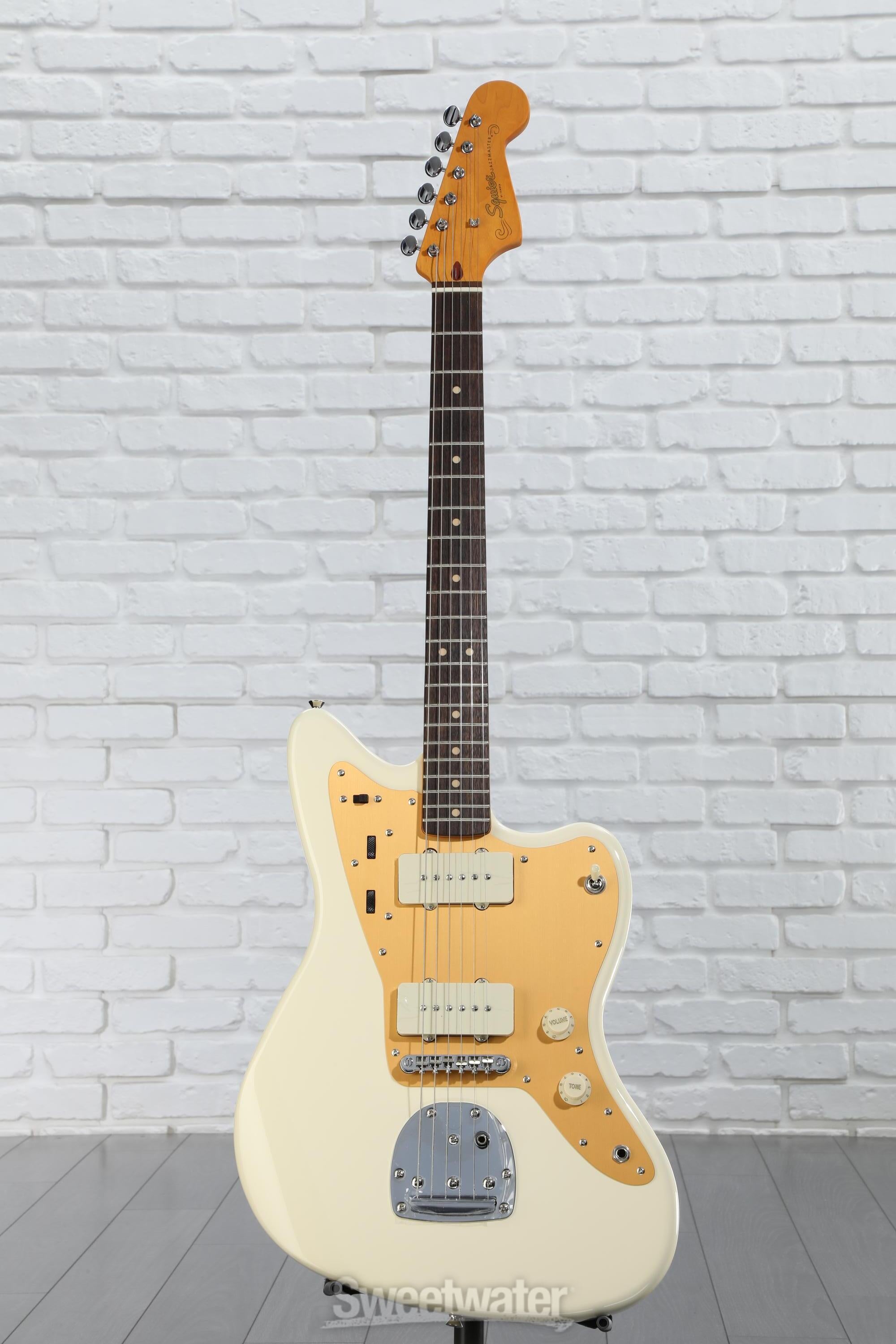 Squier J Mascis Signature Jazzmaster - Vintage White with Indian