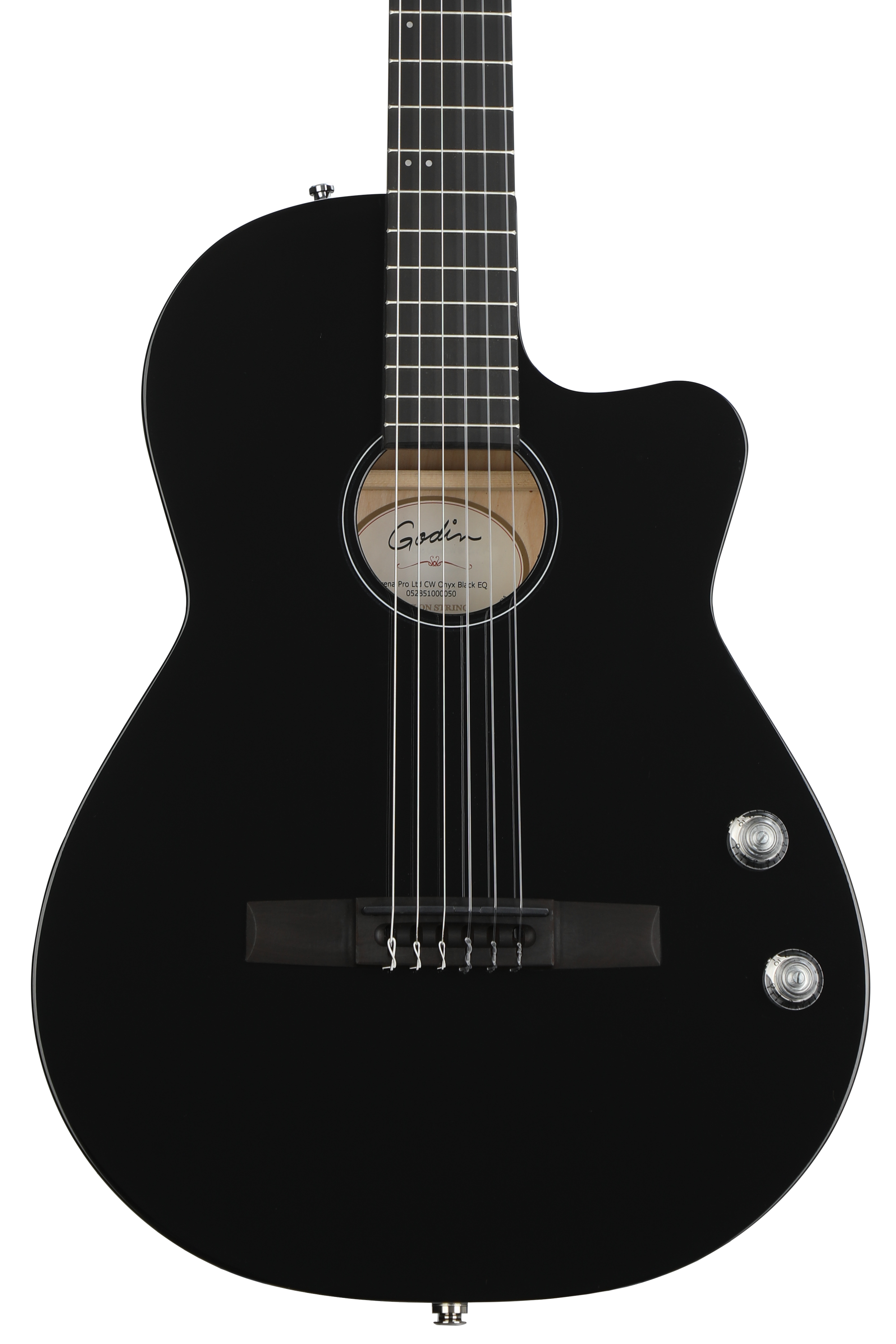 Godin Arena Pro LTD Nylon Acoustic-electric Guitar - Onyx Black