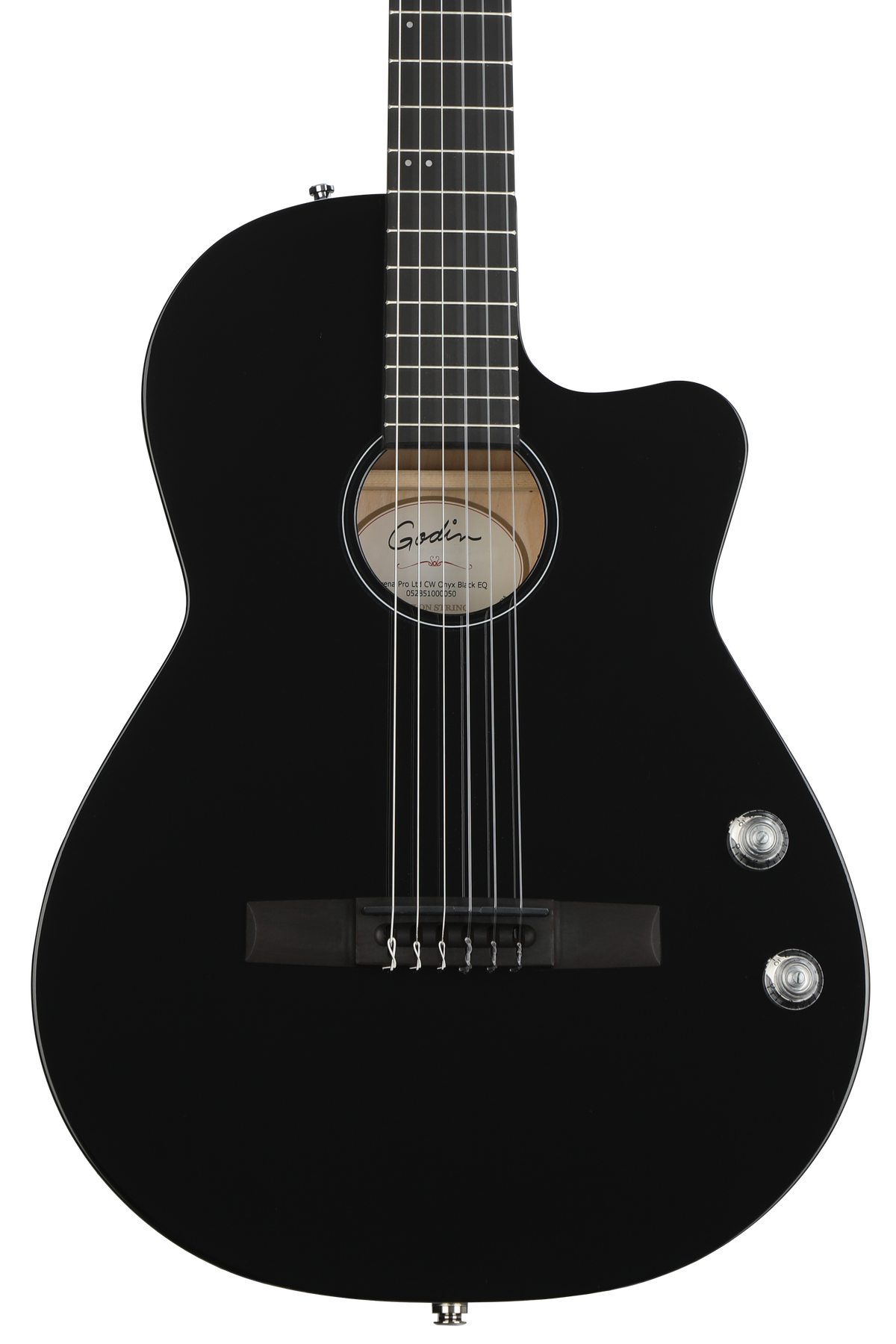 Godin Arena Pro LTD Nylon Acoustic-electric Guitar - Onyx Black
