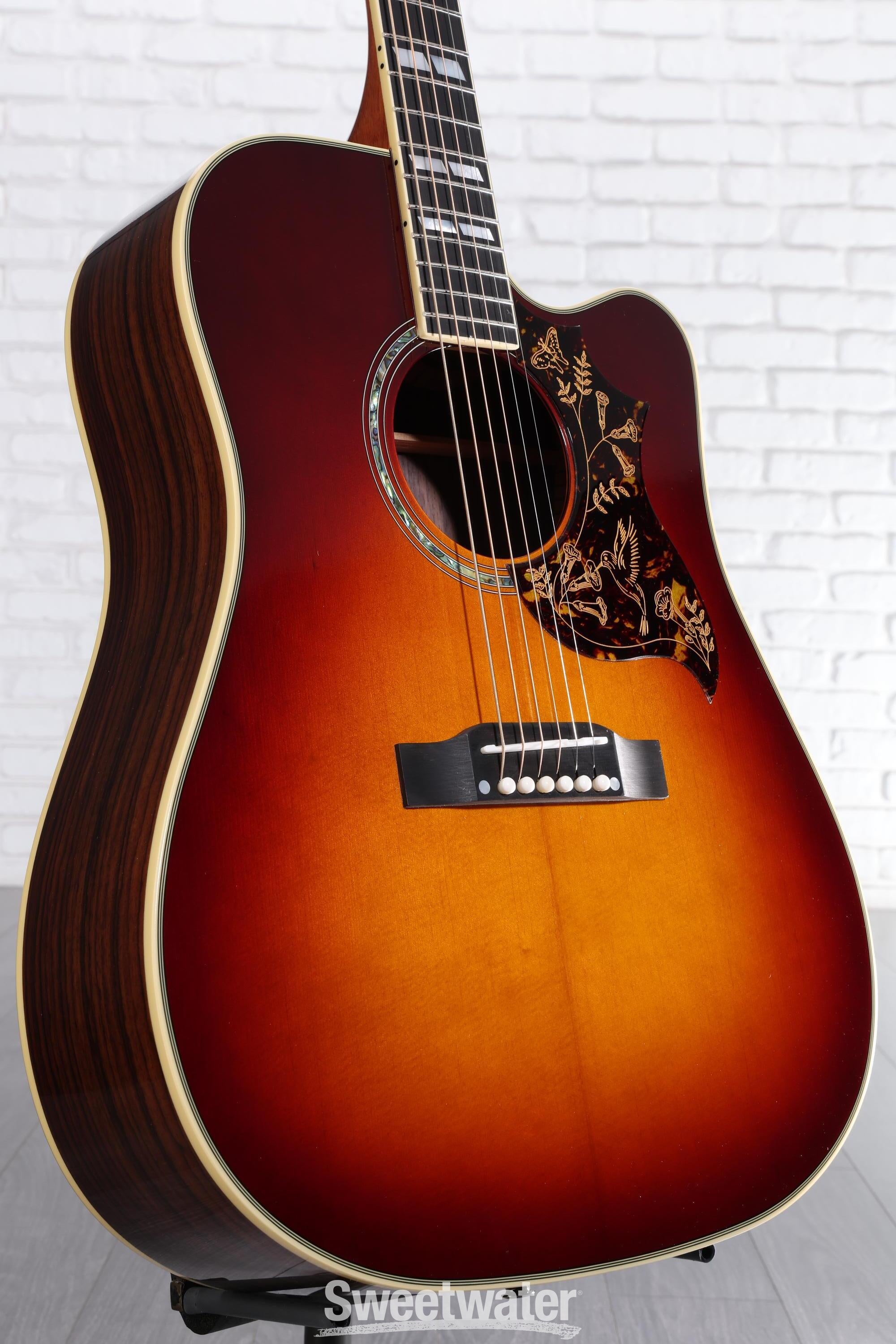 Photo of Epiphone Hummingbird Deluxe EC Acoustic-electric Guitar - Autumn Burst
