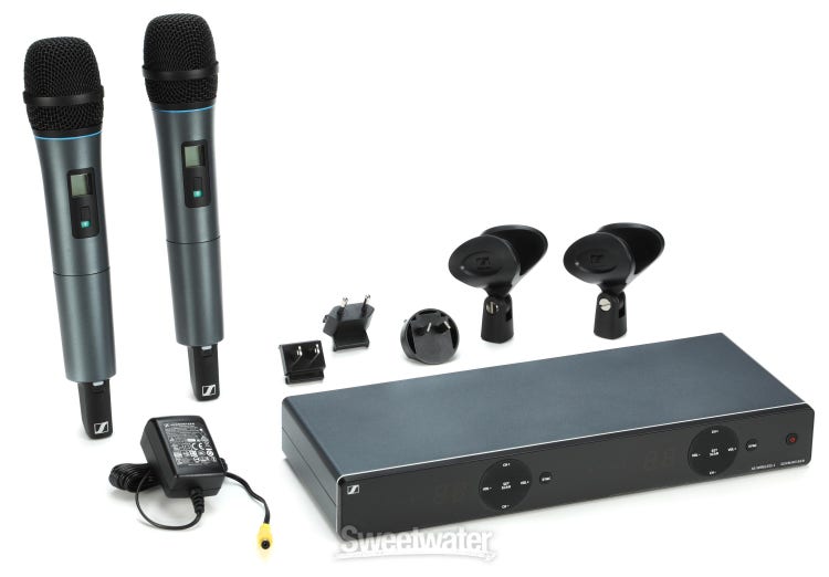 Sennheiser XSW 1-825 Dual Wireless Dual Handheld Microphone System- A Range