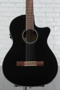 Fender CN-140SCE Nylon-string Acoustic-electric Guitar - Black