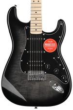 Photo of Squier Affinity Series Stratocaster FMT HSS Electric Guitar - Black Burst with Maple Fingerboard