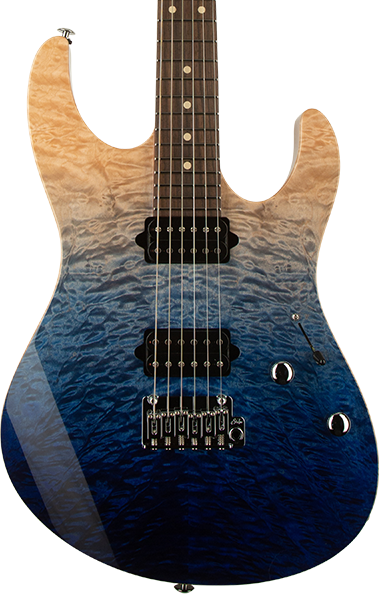 Suhr Modern Set Neck Electric Guitar - Blue Fade | Sweetwater
