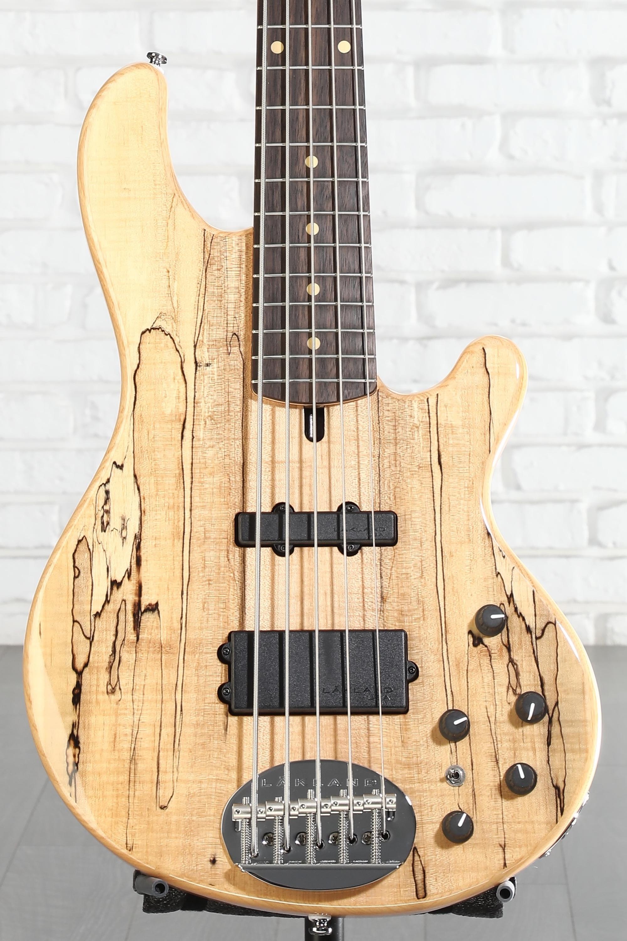 Lakland Skyline 55-02 Deluxe 5-string Bass Guitar - Spalted
