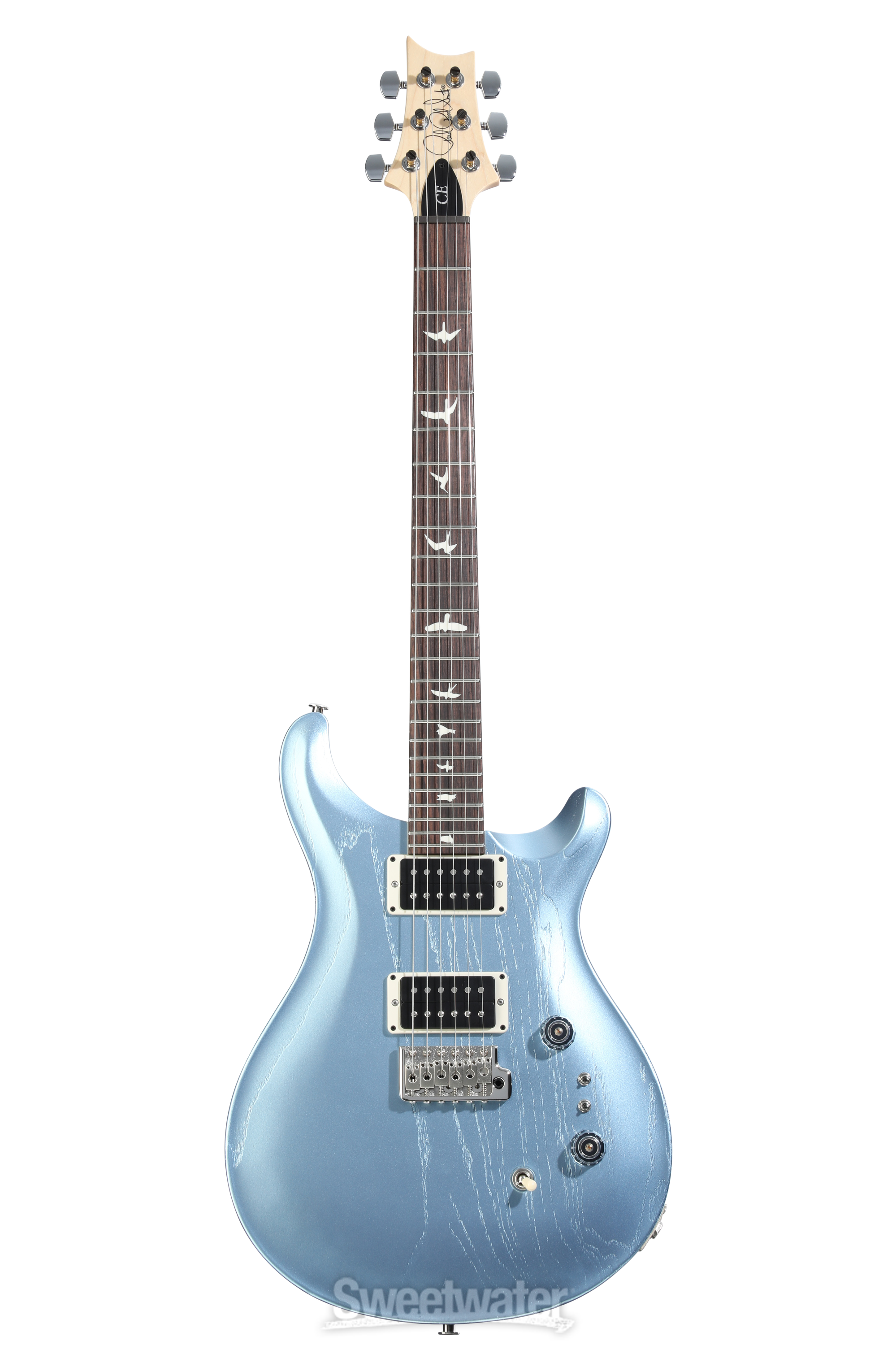 PRS CE 24-08 Swamp Ash Electric Guitar - Satin Frost Blue Metallic