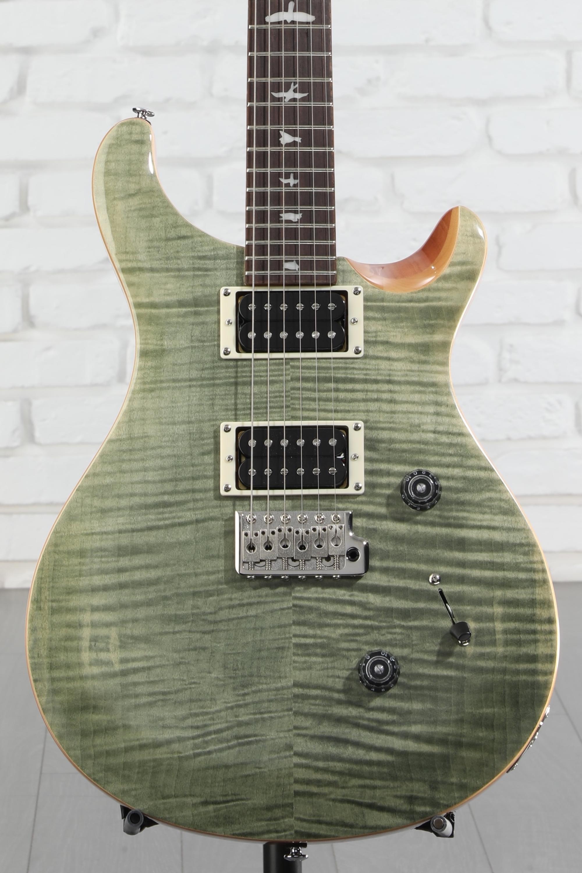 PRS SE Custom 24 Electric Guitar - Trampas Green, Sweetwater