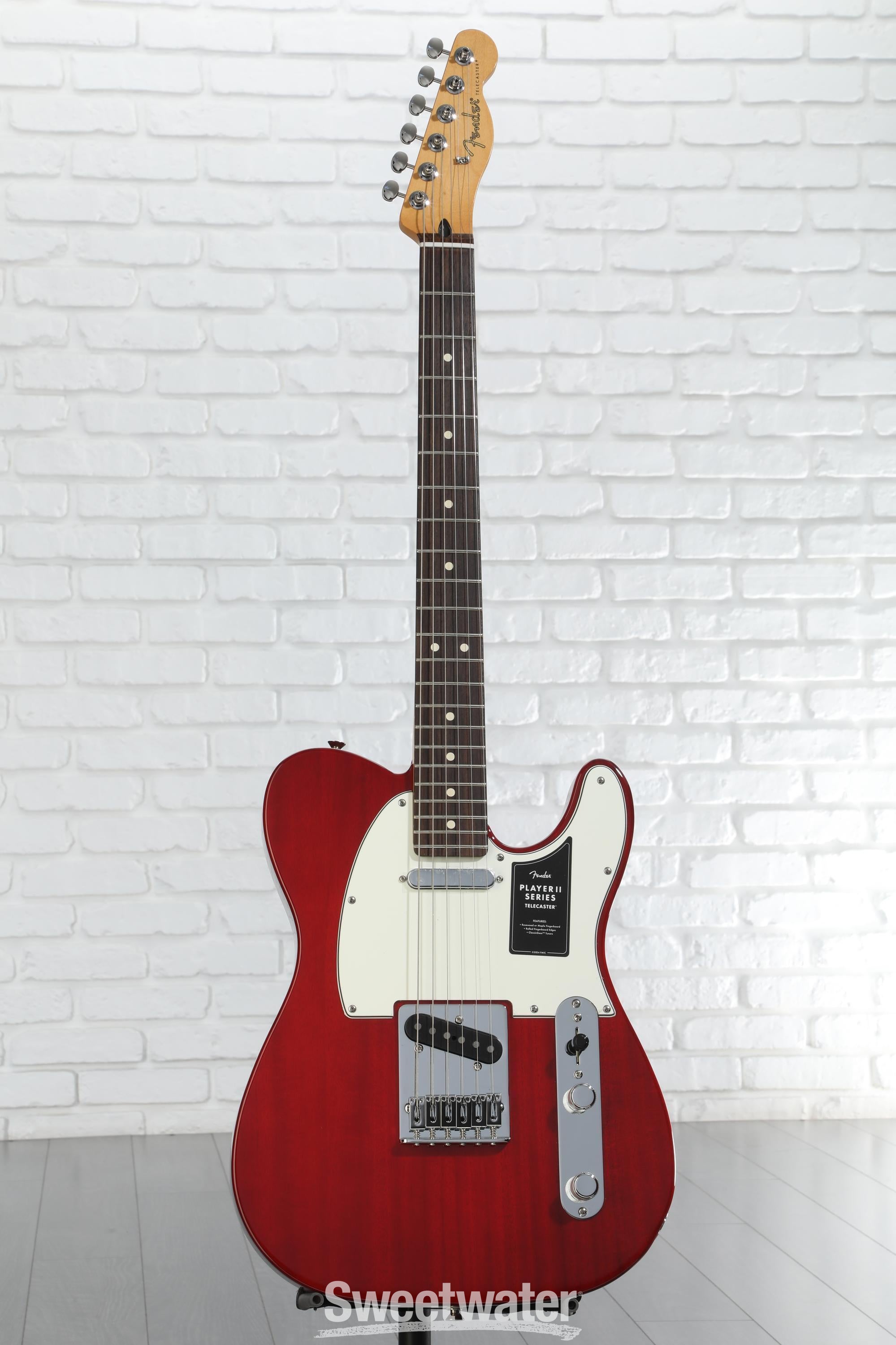 Fender Player II Telecaster Electric Guitar - Transparent Cherry with Rosewood Fingerboard