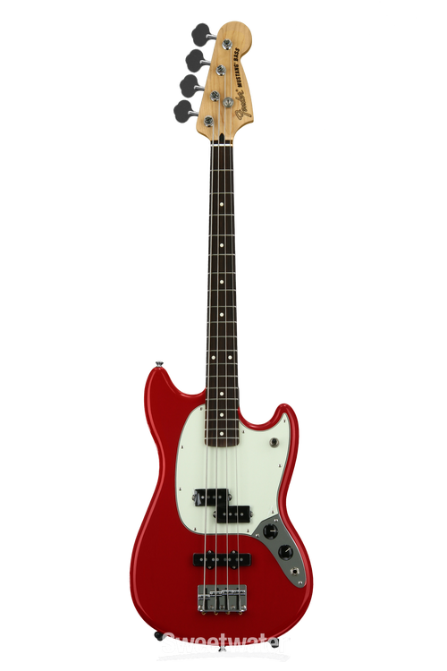 Fender Mustang PJ Bass - Torino Red with Rosewood Fingerboard