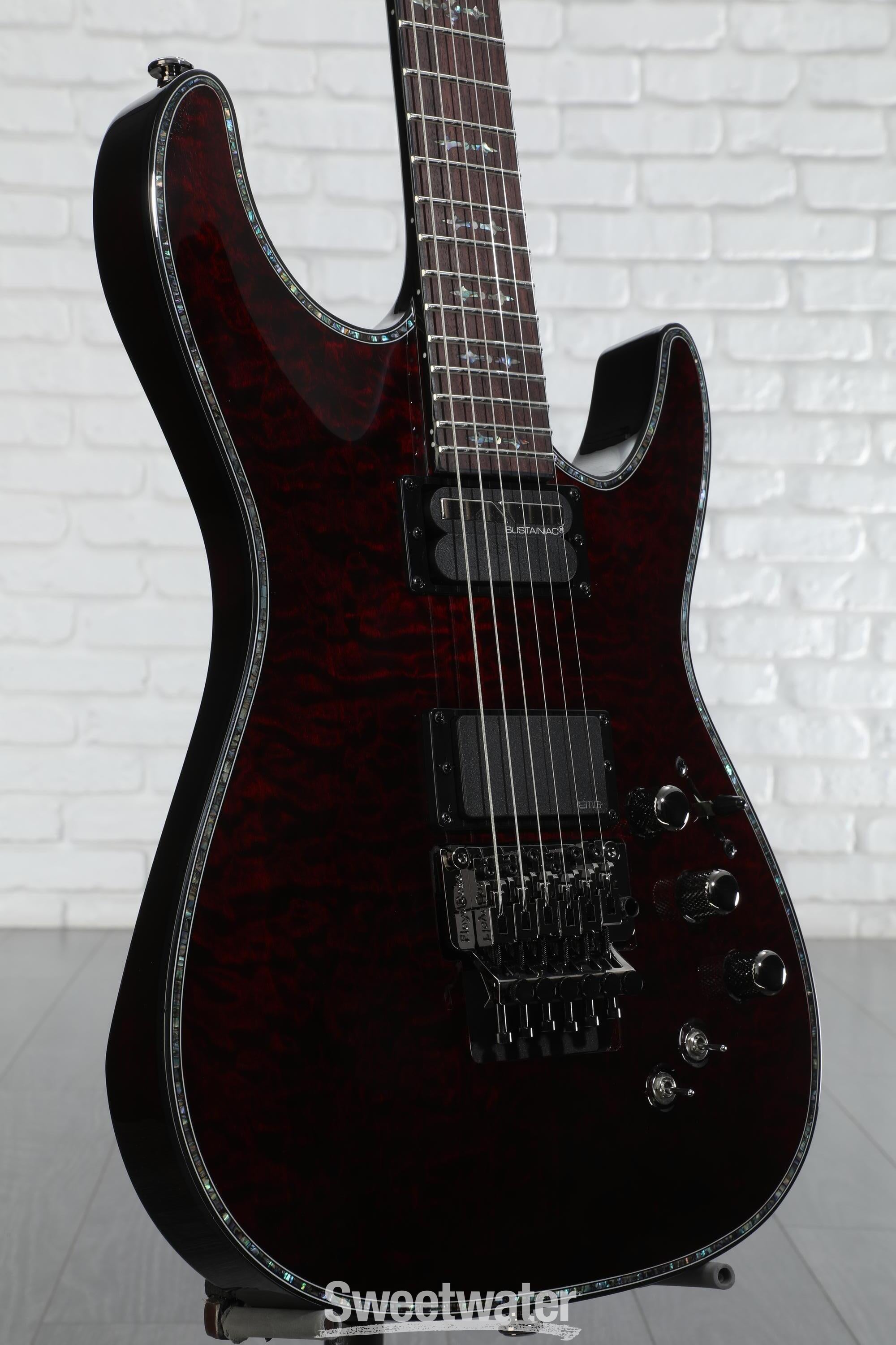Schecter Hellraiser C-1 FR-S Electric Guitar - Black Cherry