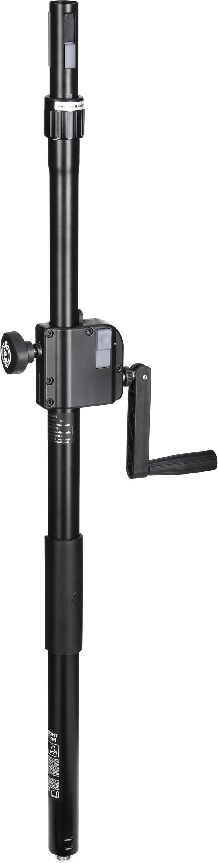 Photo of K&M 21340 Adjustable Speaker Pole with Hand Crank and Ring Lock