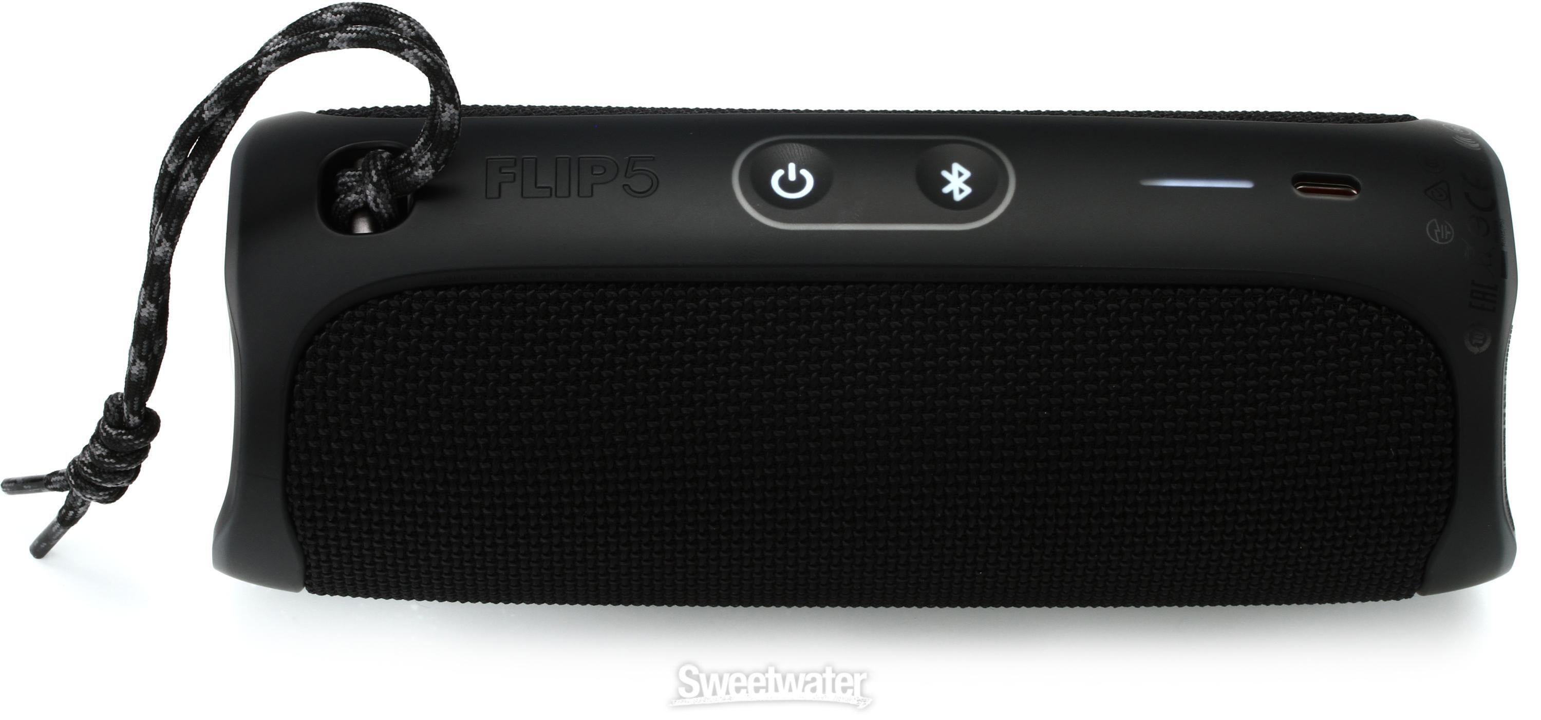 JBL Flip 5 Portable Waterproof Bluetooth Speaker - Black Reviews |  Sweetwater