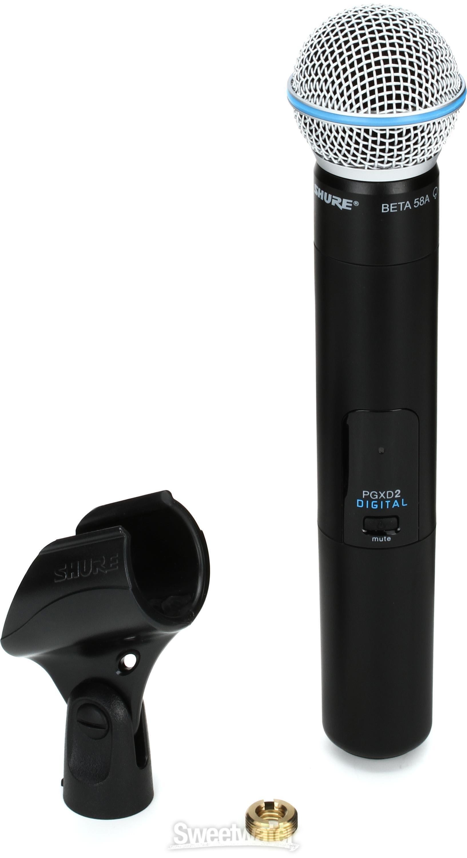 Shure PGXD2/BETA58 Wireless Handheld Microphone Transmitter