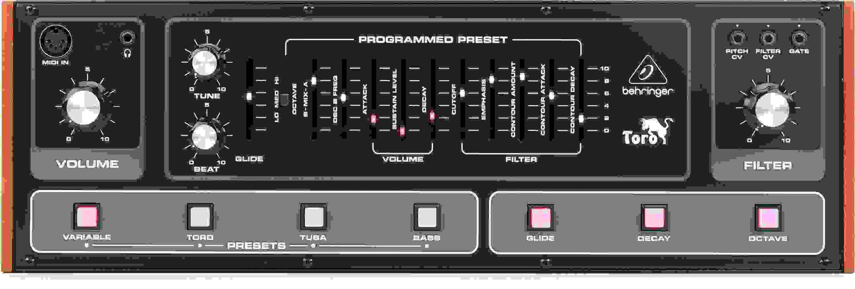Behringer TORO Analog Bass Synthesizer Sweetwater