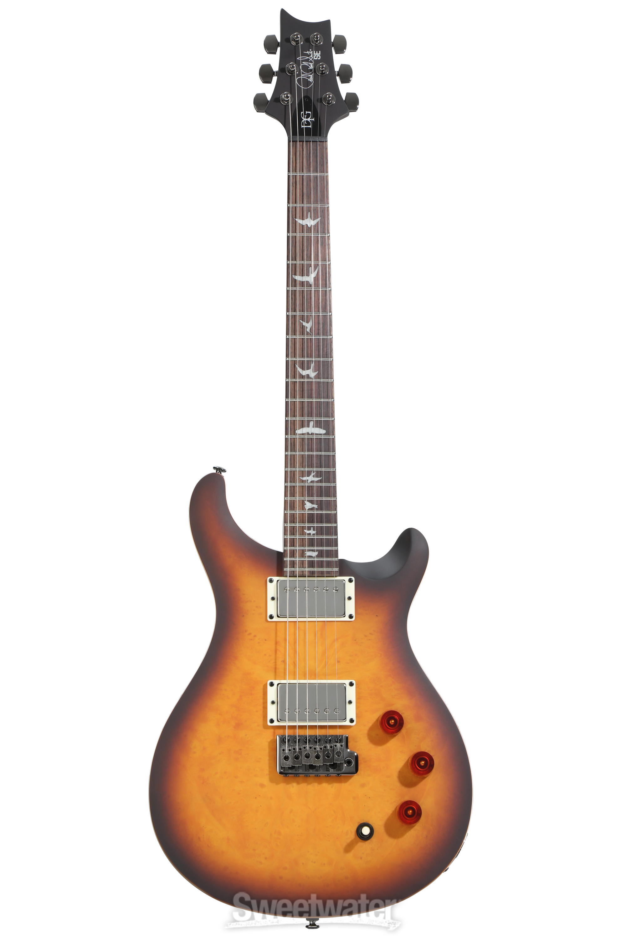 PRS SE DGT Exotic Electric Guitar - McCarty Tobacco Burst | Sweetwater