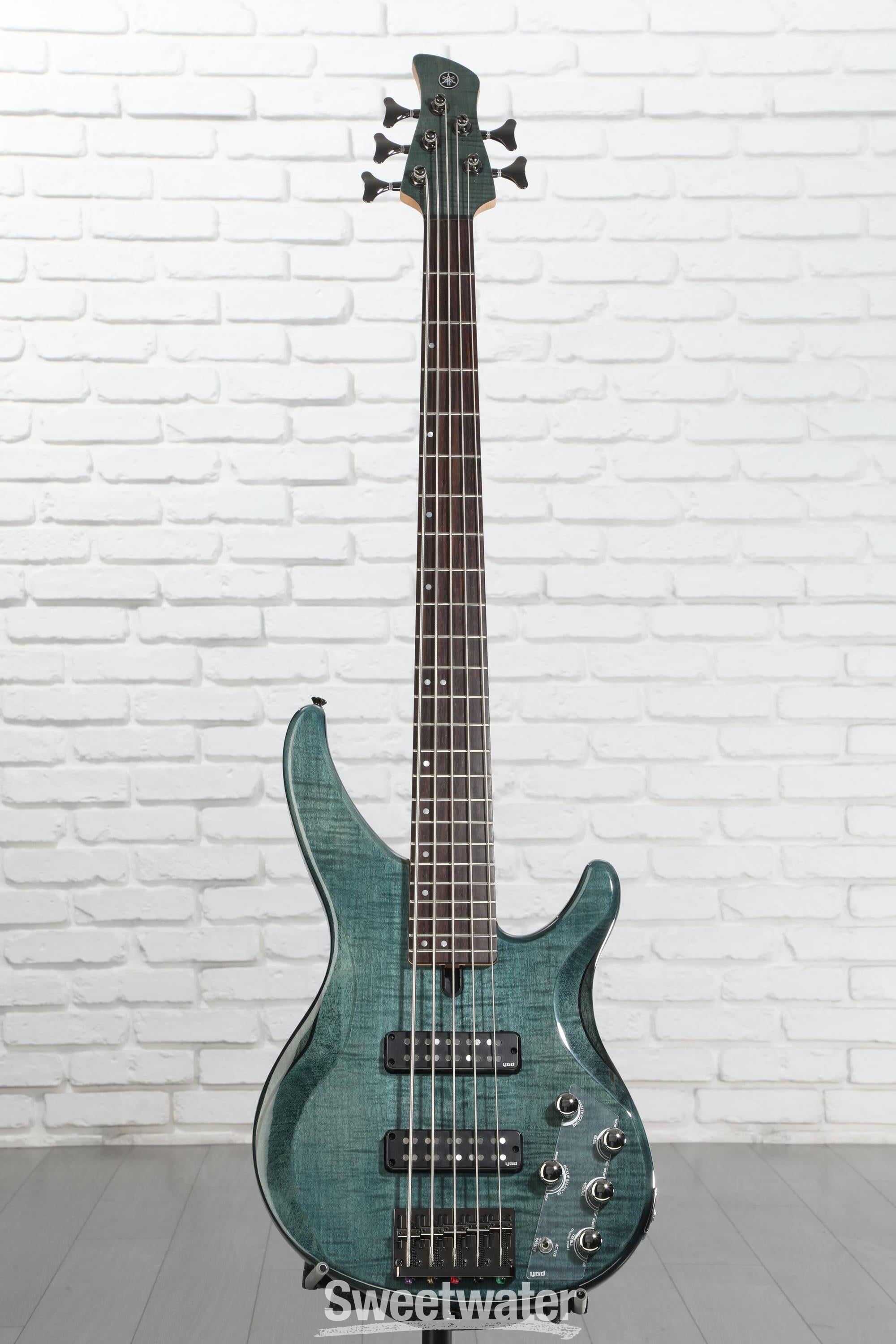 Yamaha TRBX605FM 5-string Bass Guitar - Indigo Blue | Sweetwater