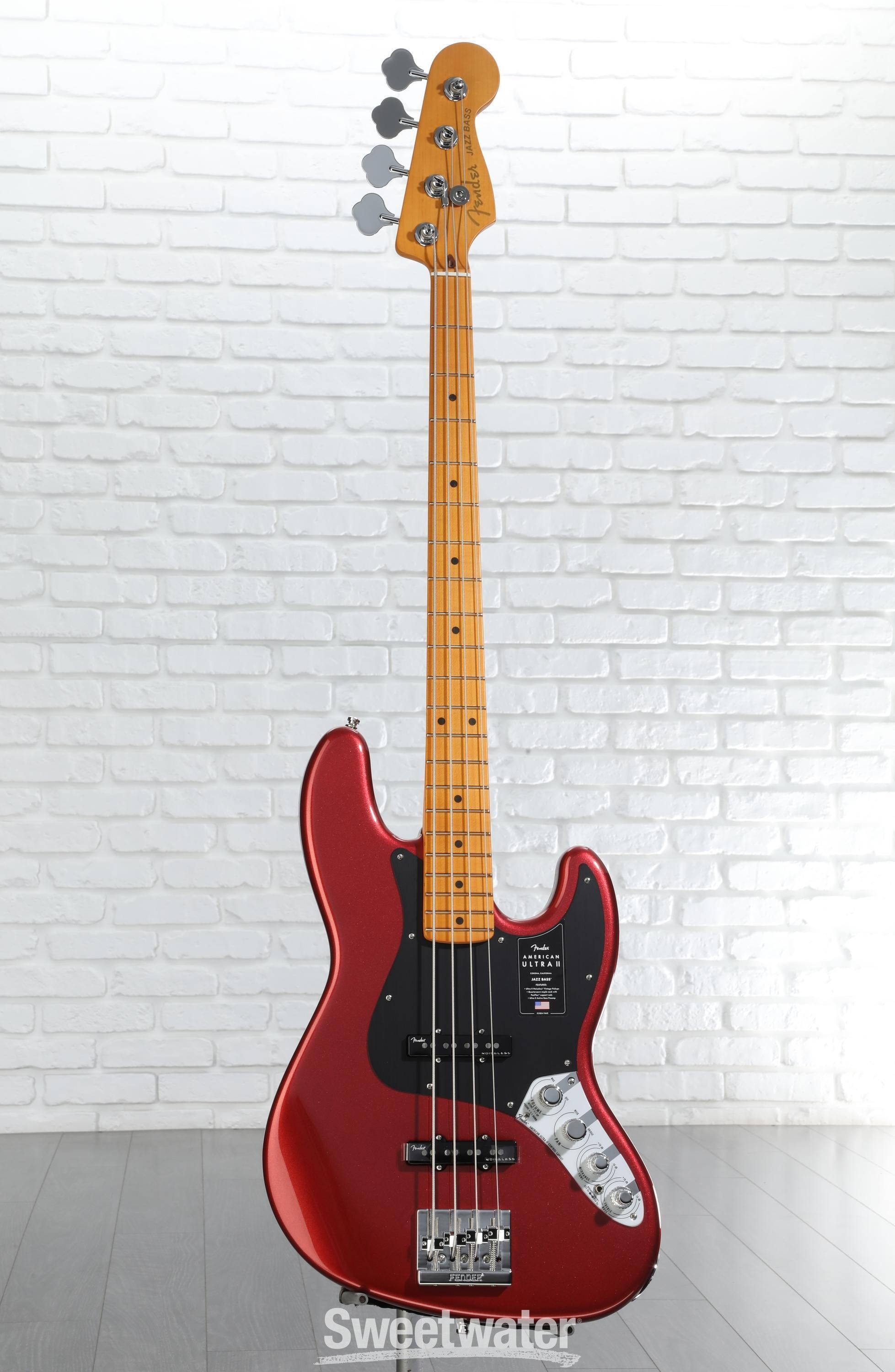 Fender American Ultra II Jazz Bass - Sinister Red, Maple