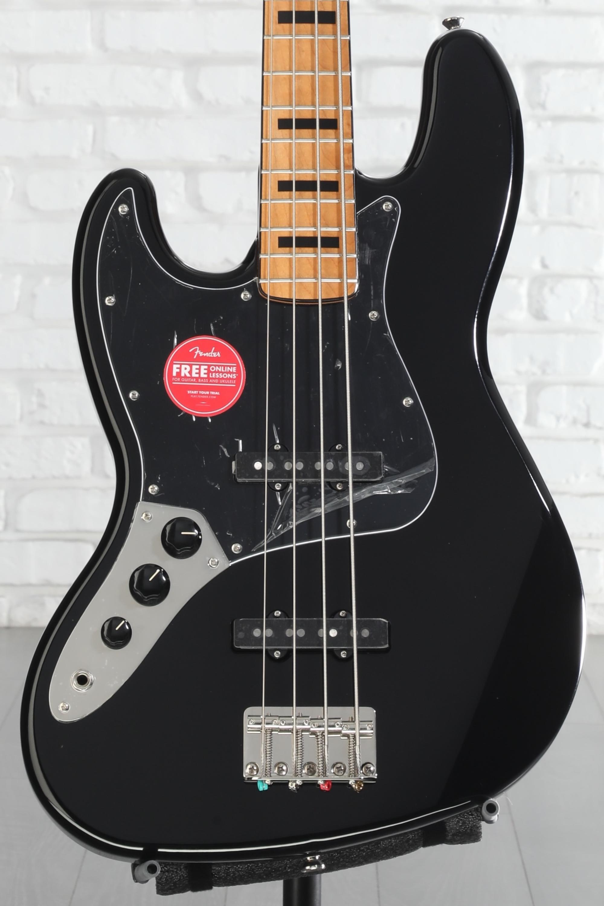 Squier Classic Vibe '70s Jazz Bass, Left-handed - Black | Sweetwater