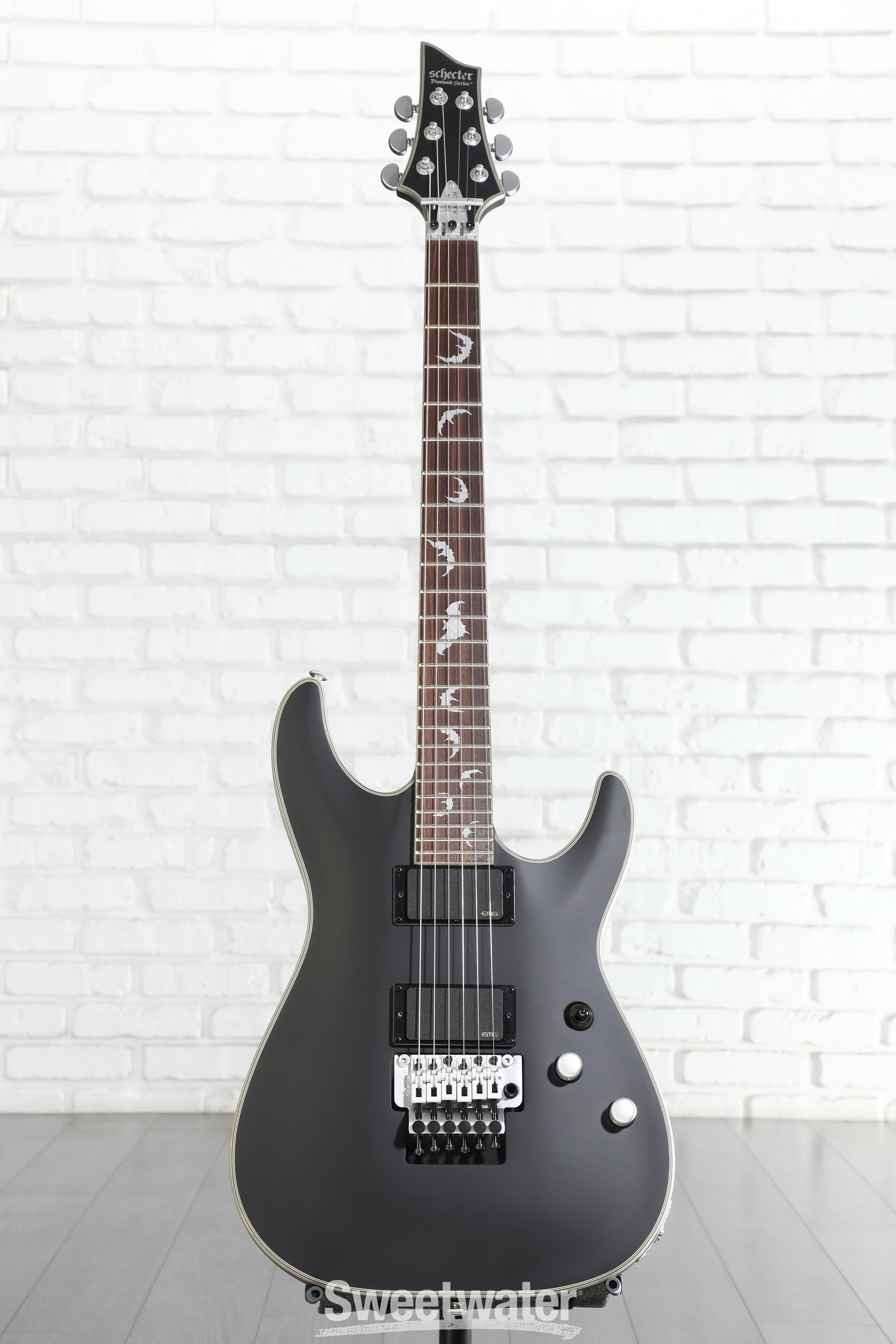 Schecter Damien Platinum 6 FR - Satin Black | Sweetwater