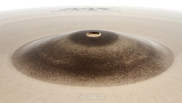 Sabian 21 inch AAX Raw Bell Dry Ride Cymbal - Brilliant Finish  