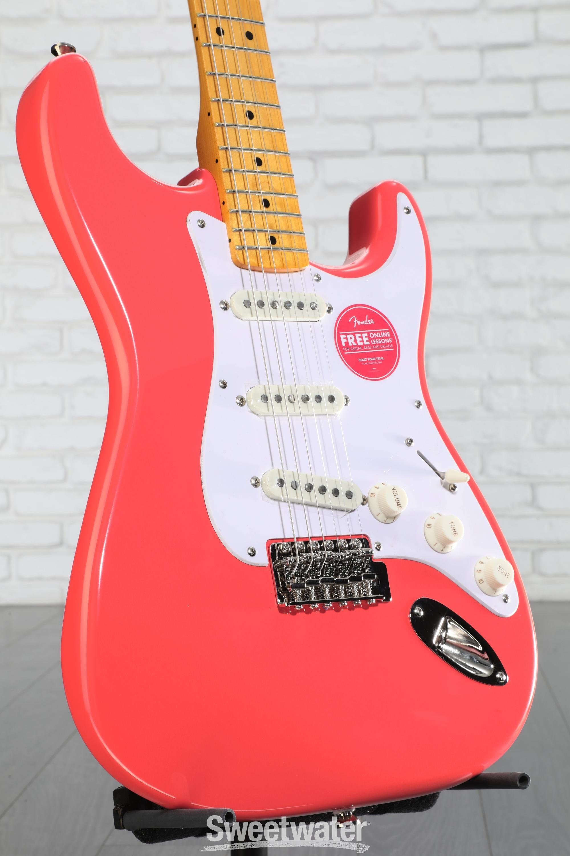 ギター squier classic vibe festa red Squier Classic Vibe '50s Stratocaster - Fiesta Red | Sweetwater