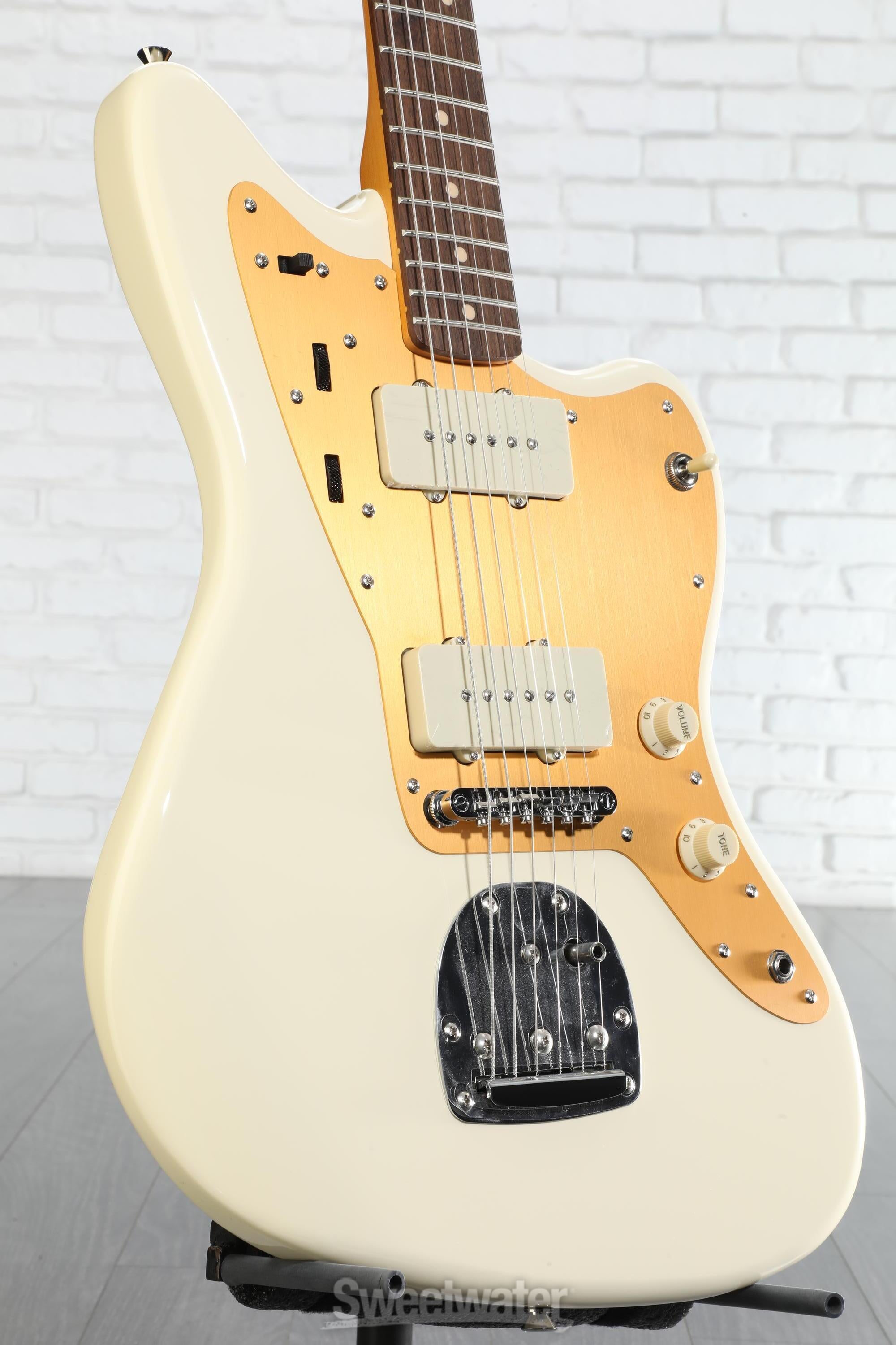 Squier J Mascis Signature Jazzmaster - Vintage White with Indian