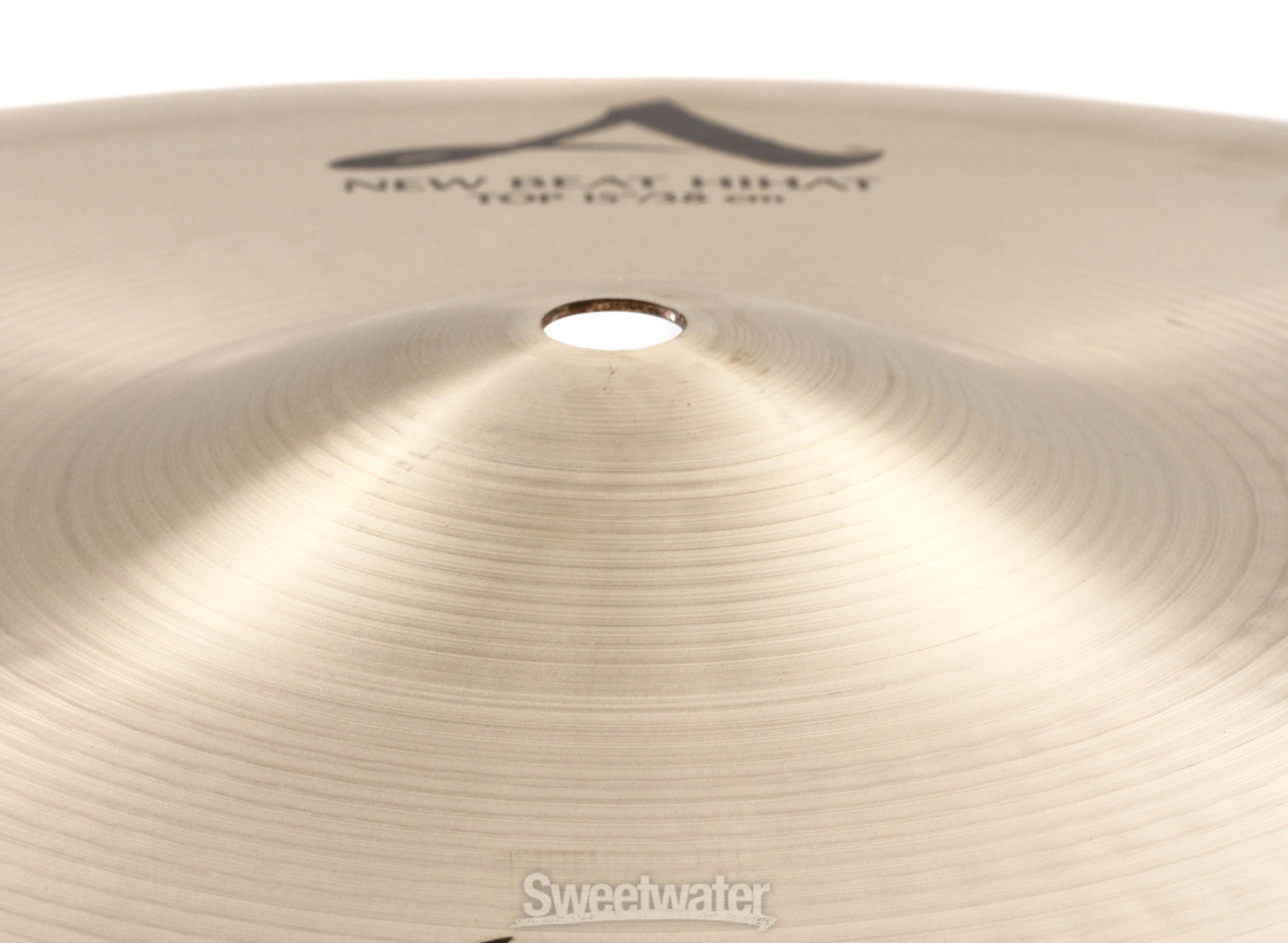 Zildjian 15 inch A Zildjian New Beat Hi-hat Cymbals | Sweetwater