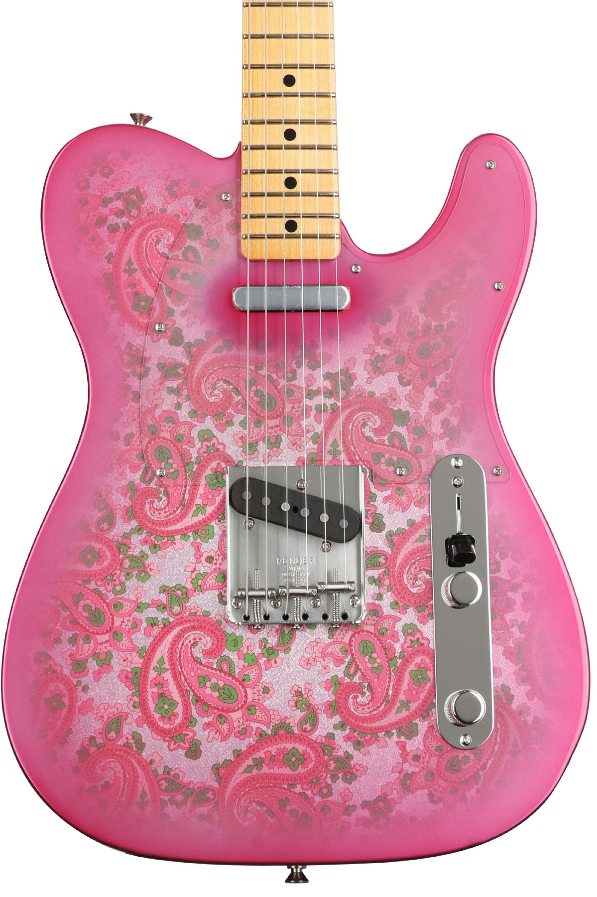 Fender Custom Shop Vintage Custom '68 Paisley Telecaster Electric Guitar - Pink Paisley, NOS