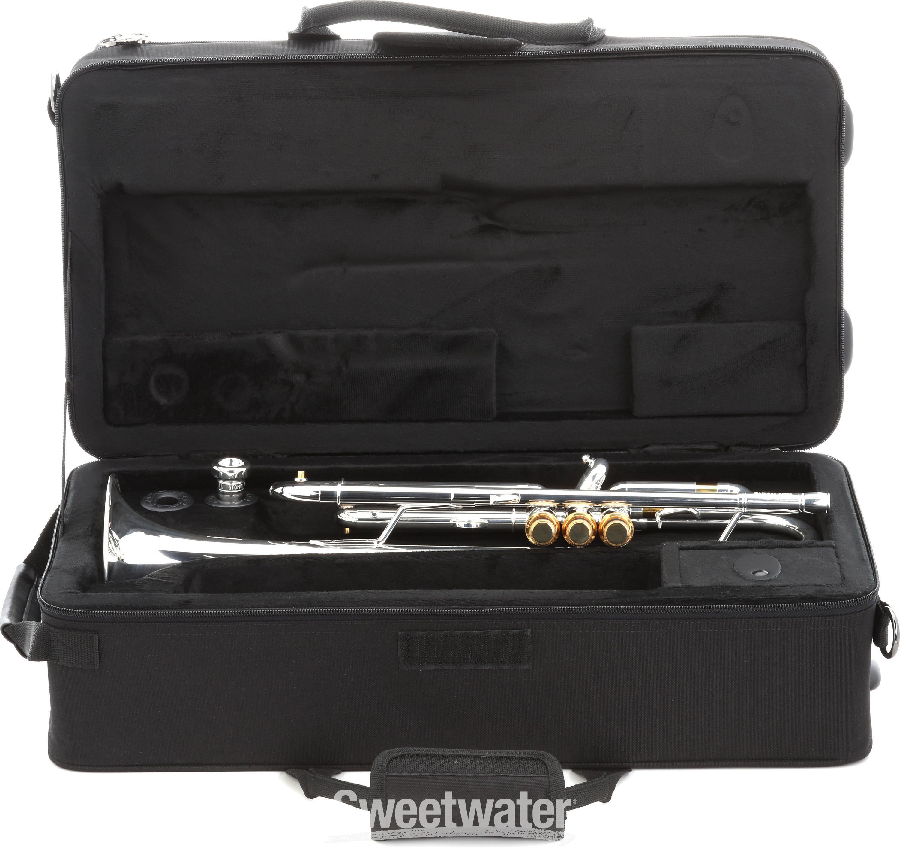 Stomvi 5330 Elite 250 Bb Trumpet - Silver-plated with Gold Trim 