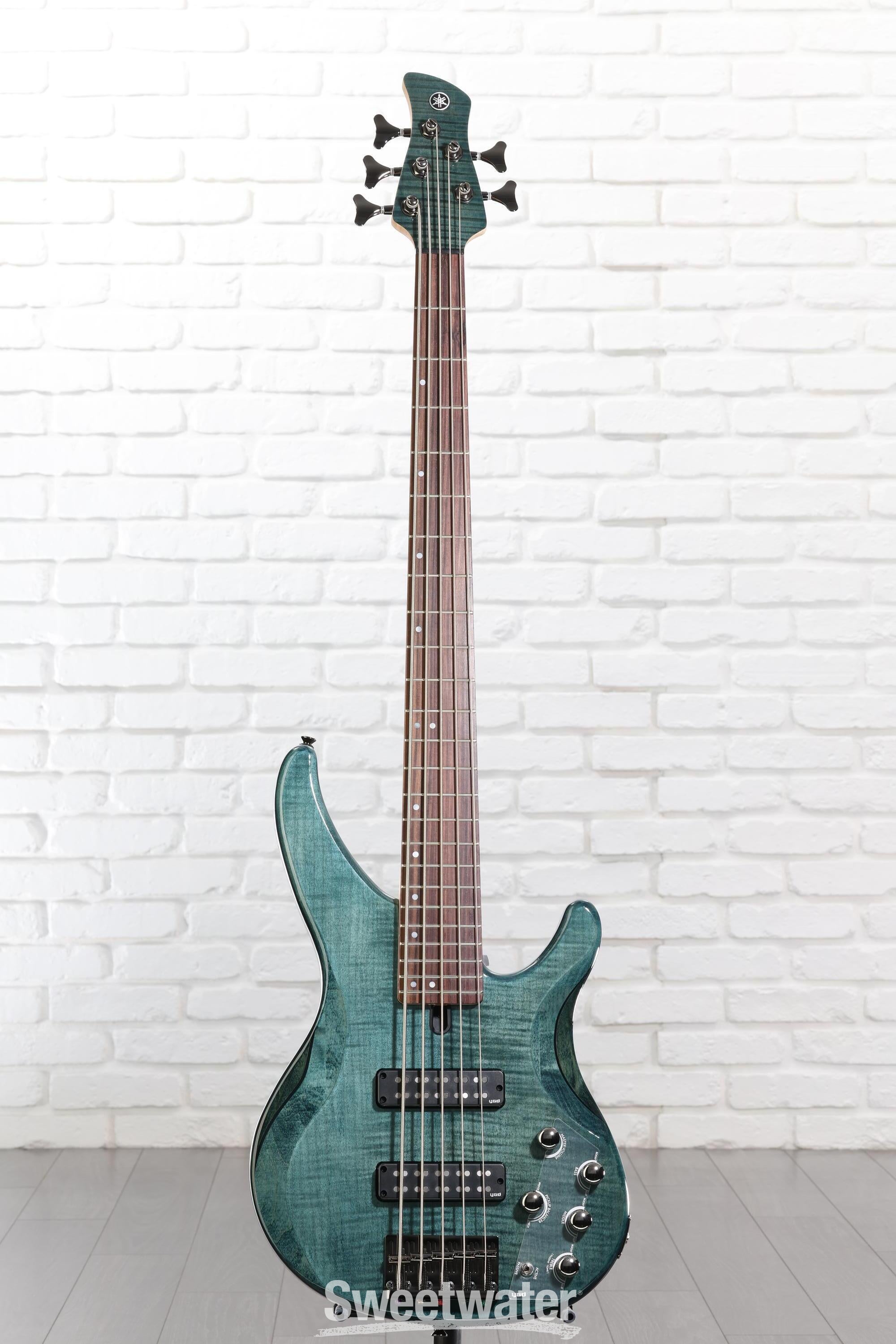 Yamaha TRBX605FM 5-string Bass Guitar - Indigo Blue | Sweetwater