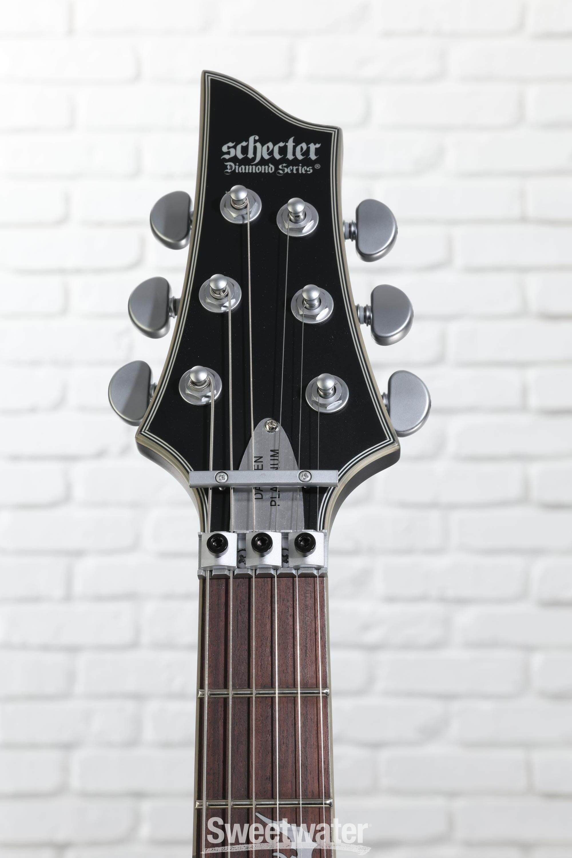Schecter Damien Platinum 6 FR - Satin Black | Sweetwater