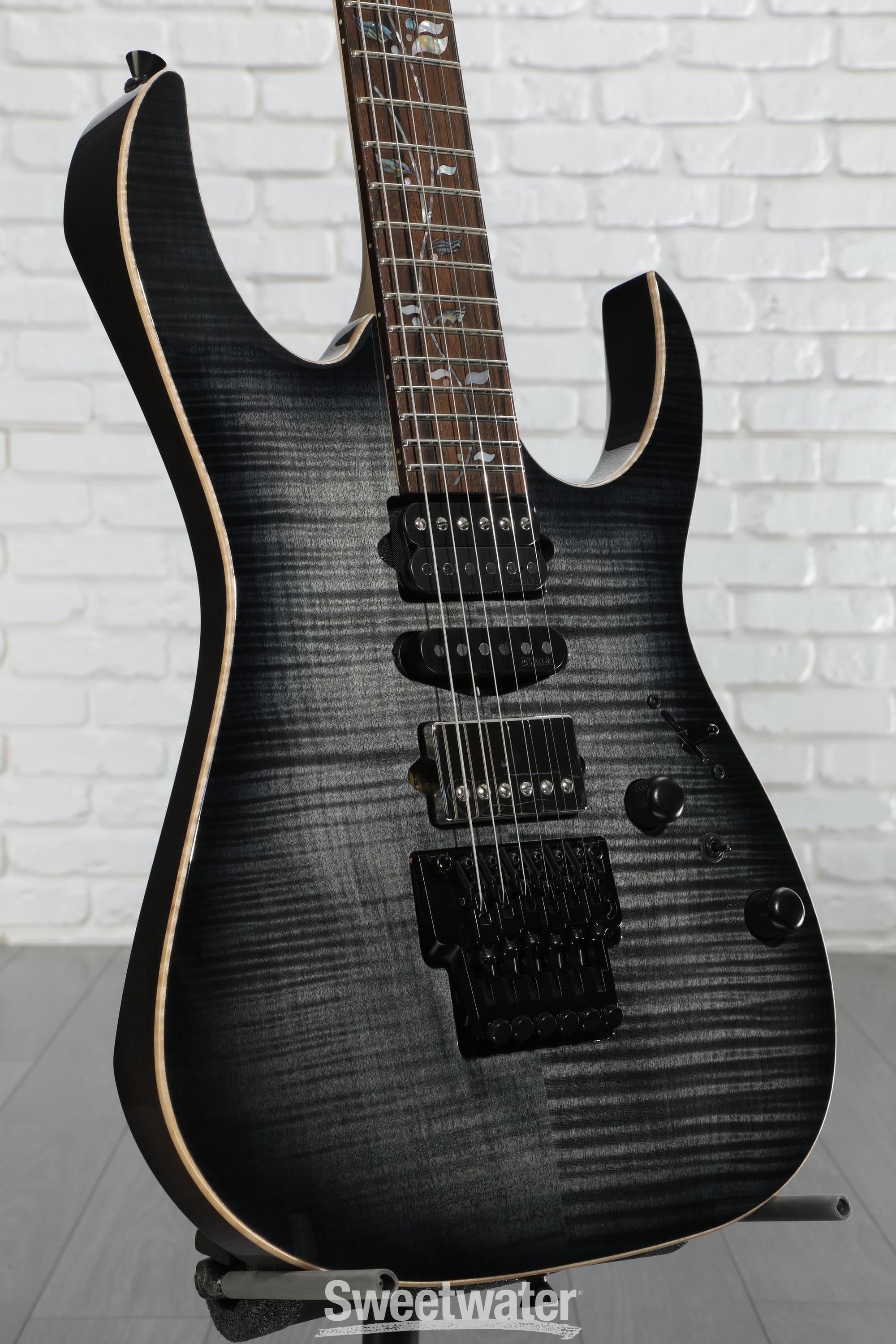 Ibanez J Custom RG8870 Electric Guitar - Black Rutile | Sweetwater