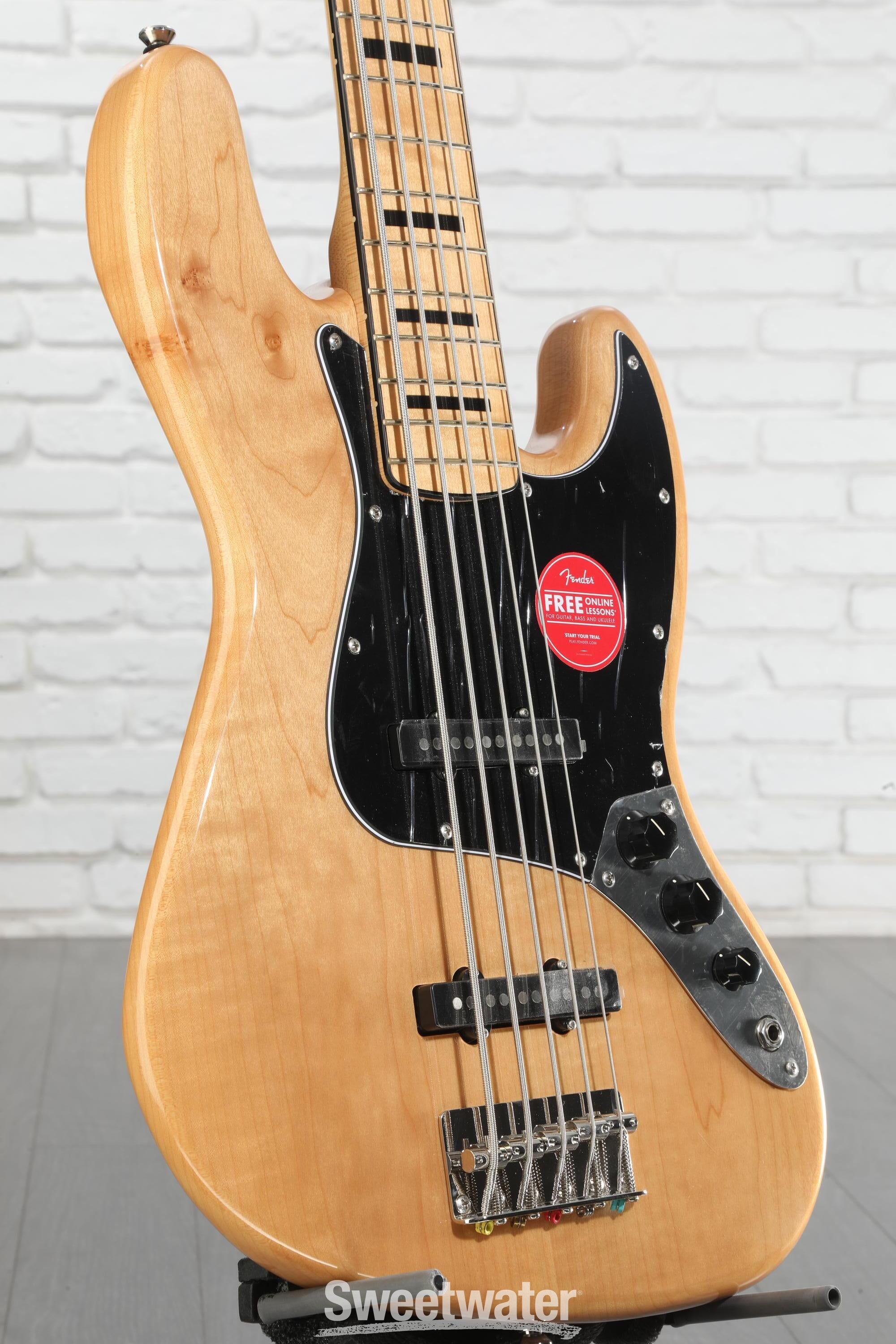 Squier Classic Vibe '70s Jazz Bass V - Natural with Maple