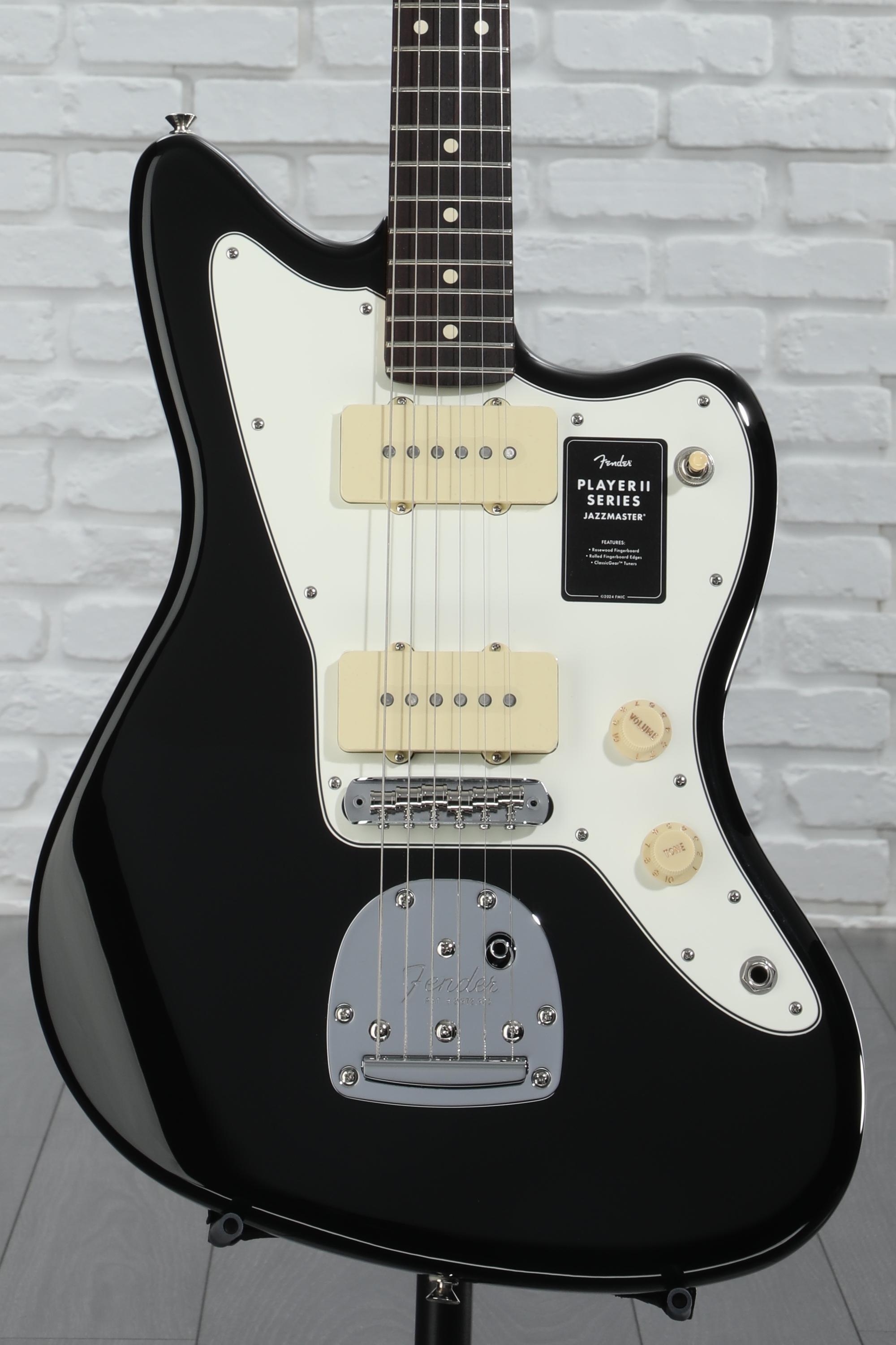Fender Player Jazzmaster Black w/Matching Headcap, Pure